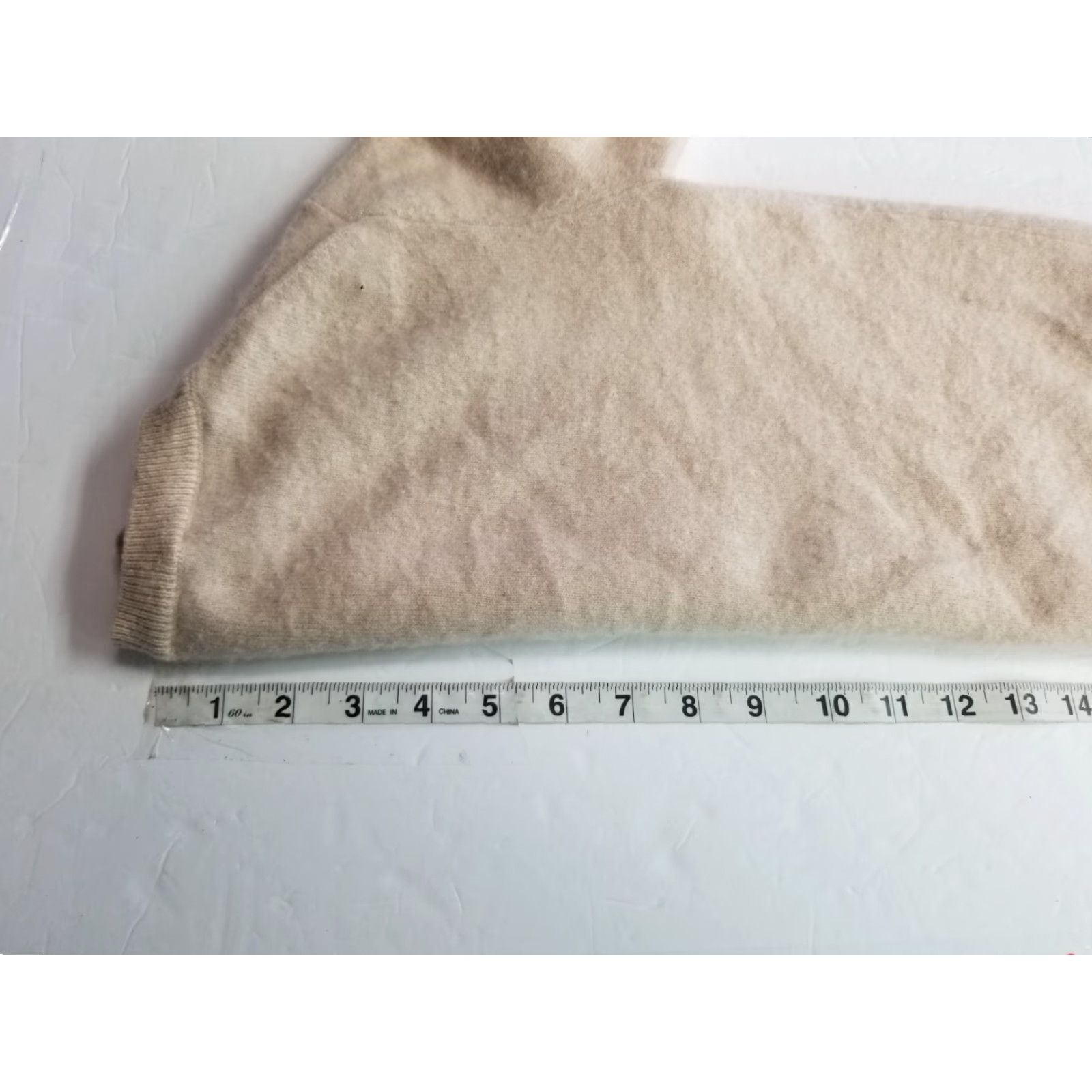 Vintage Hilary Radley Womens Sweater Beige Long Sleeve Crew Neck Cashmere Pullover XS Size XS / US 0-2 / IT 36-38 - 4 Thumbnail