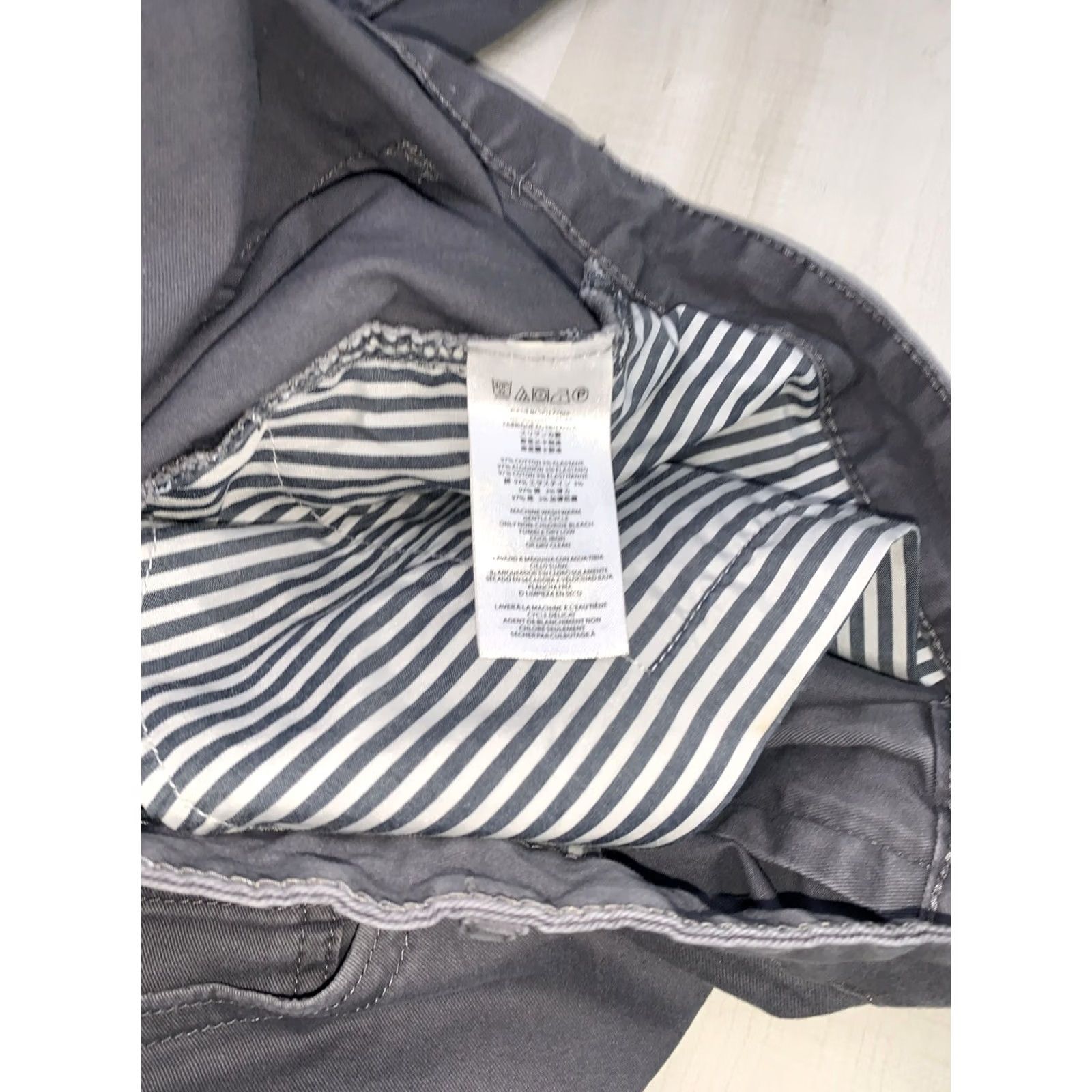 Michael Kors Michael Kors Grant Classic Fit Mens Pants Straight Leg Chino 36x32 Gray Cotton Blend Flat Front Zip Twill City Preppy 12833 Mens Size US 36 / EU 52 - 5 Thumbnail