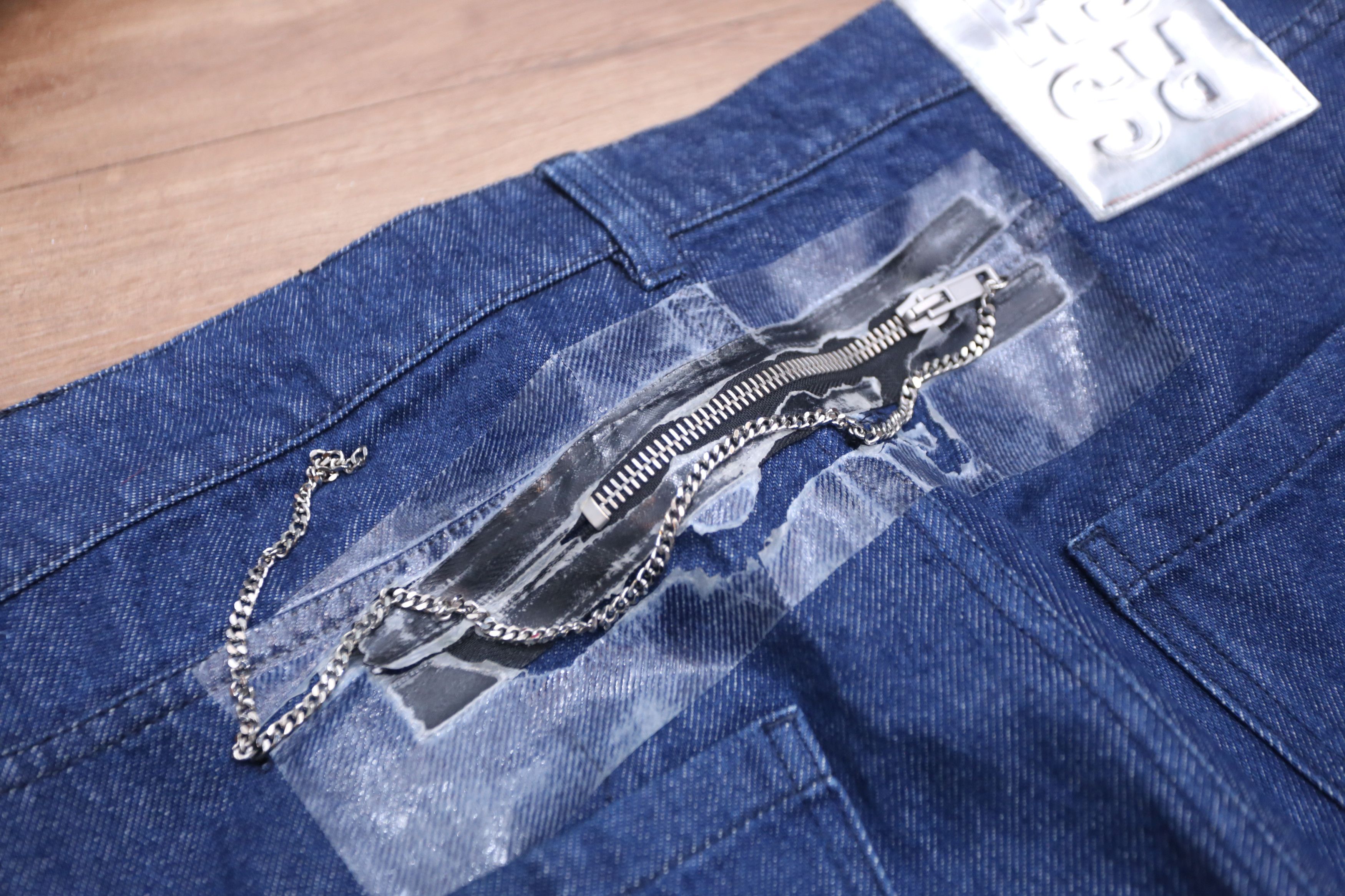 Raf Simons Raf Simons - S/S 19 - Zip-Patch Denim Jean Size US 33 - 3 Thumbnail