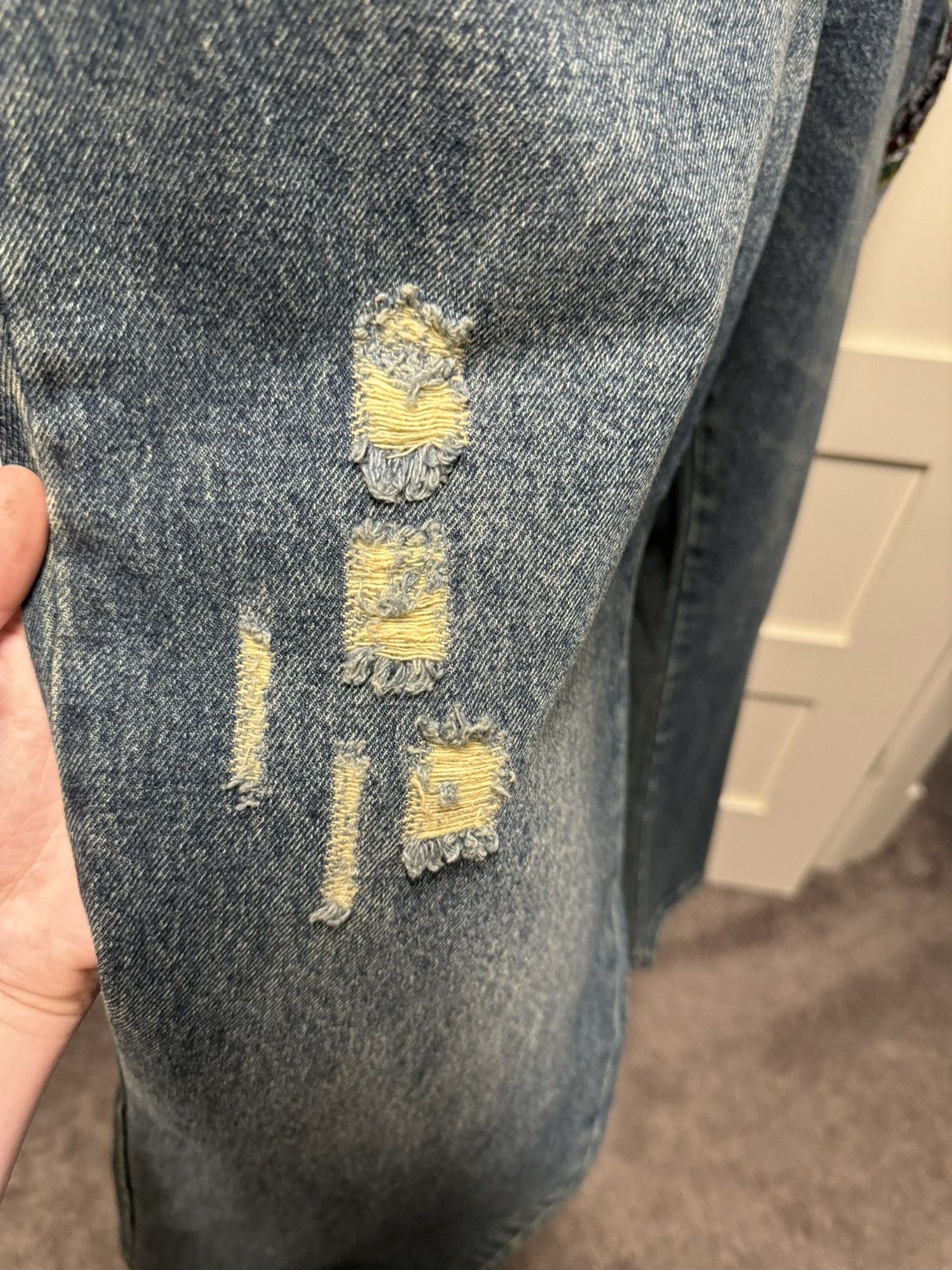 Christian Audigier × Ed Hardy Ed Hardy New York City Embroidered Denim Size US 42 / EU 58 - 3 Thumbnail