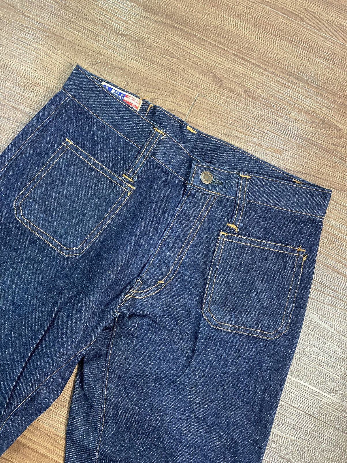 Vintage 70s 80s Super Flare Vintage Bobson Bush Pant Boot Cut Denim Size US 27 - 4 Thumbnail