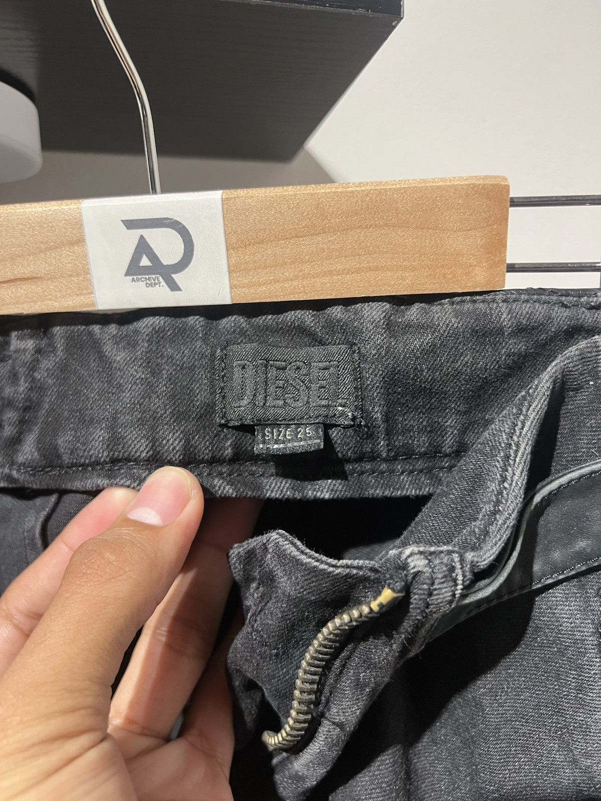 Diesel Diesel asymmetric skirt y2k leather lace double zip Size 25" / US 0 / IT 36 - 6 Thumbnail