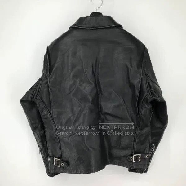 Schott Schott 643 Straight lapel leather jacket Size US XL / EU 56 / 4 - 2 Thumbnail