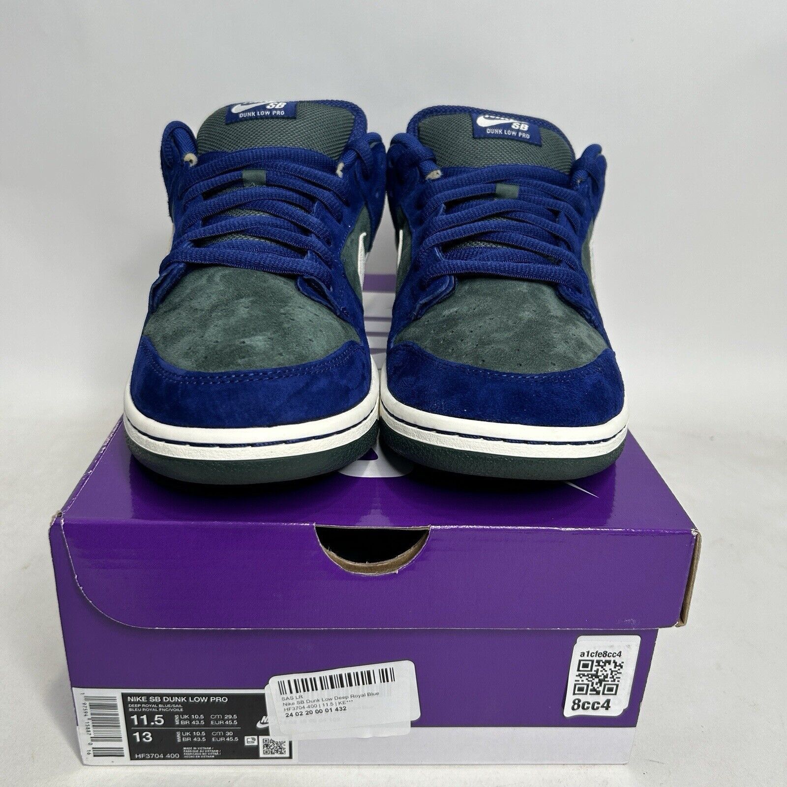 Nike Nike SB Dunk Low “Deep Royal Vintage Green” 2024 Size US 11.5 / EU 44-45 - 2 Thumbnail