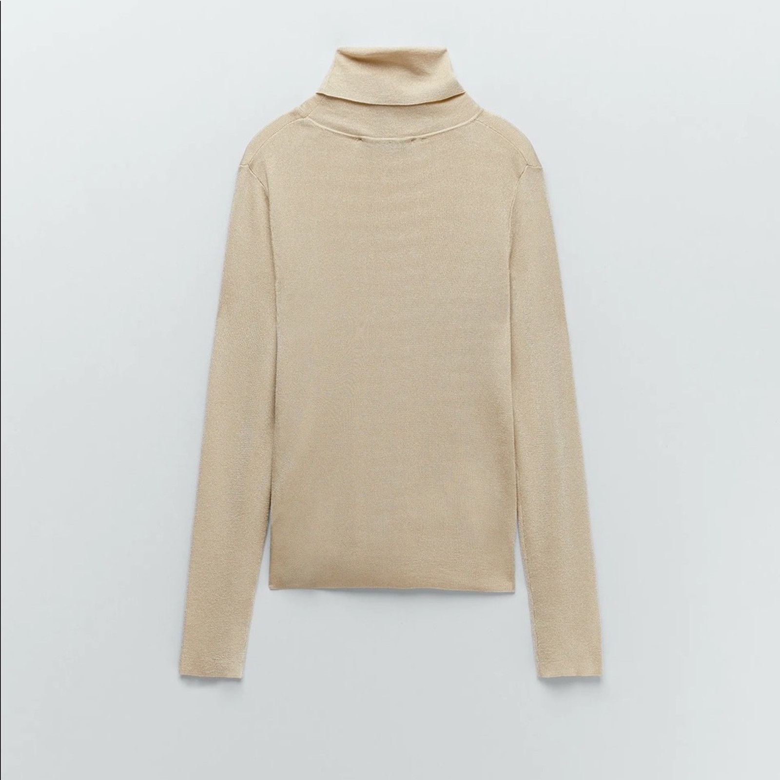 Zara ZARA METALLIC THREAD KINIT SWEATER Size M / US 6-8 / IT 42-44 - 4 Thumbnail
