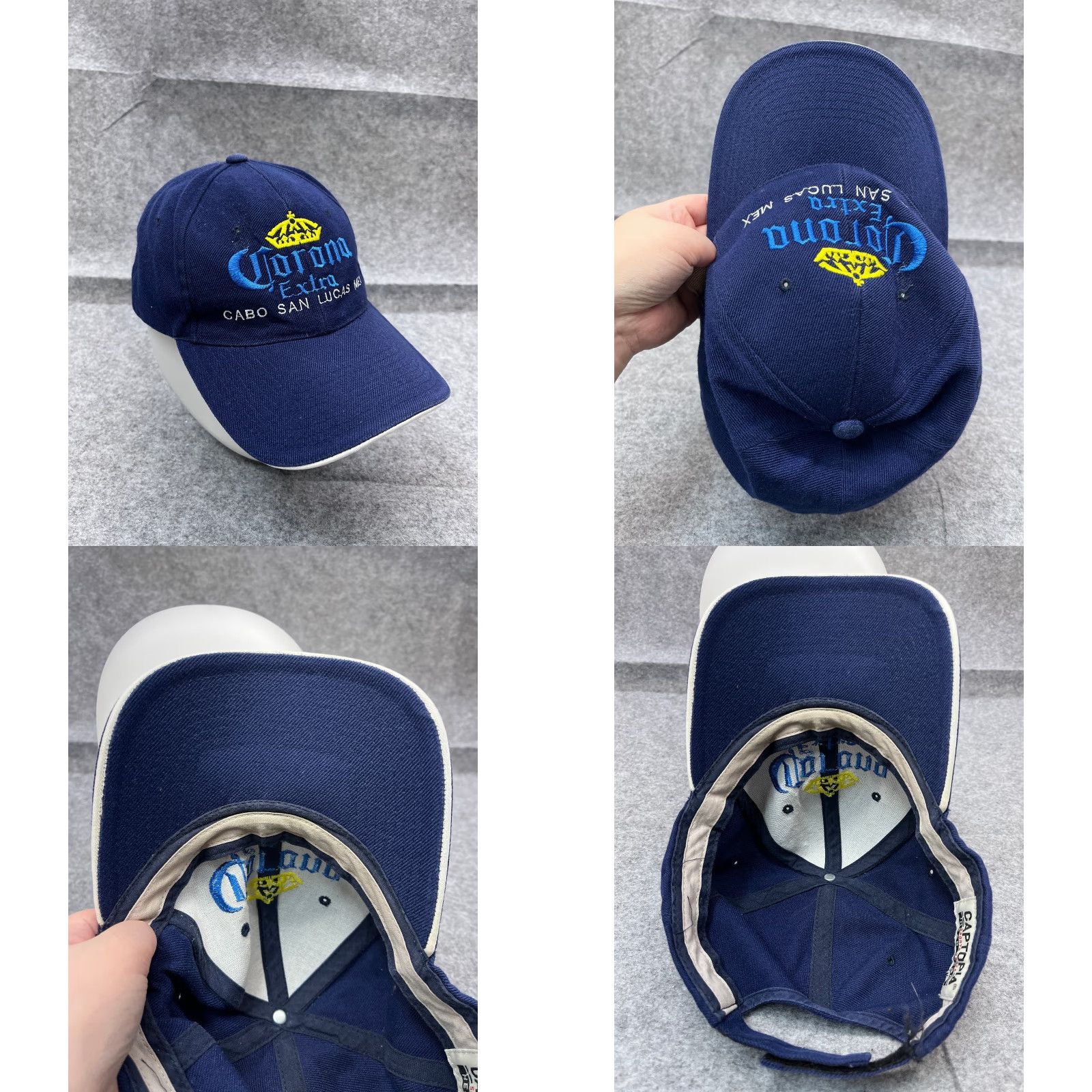 Vintage Captopia Hat Baseball Cap Adult One Size Blue Business Captopia Hat Baseball Cap Adults One Size Blue Cotton Acrylic Blend Beach Outdoor 90s N/A Size ONE SIZE - 8 Thumbnail