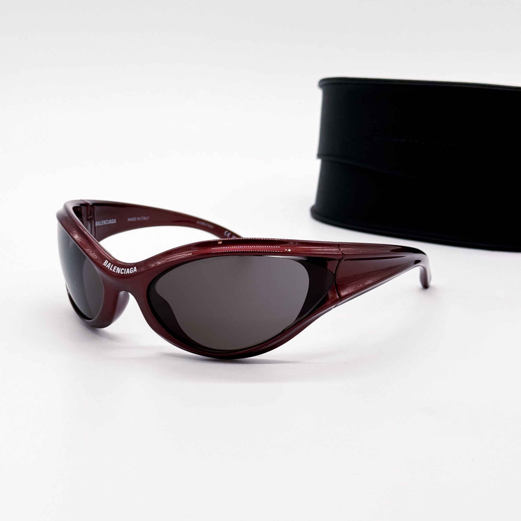 Balenciaga NEW BALENCIAGA BB0317S 002 SUNGLASSES BURGUNDY UNISEX Size ONE SIZE - 1 Thumbnail