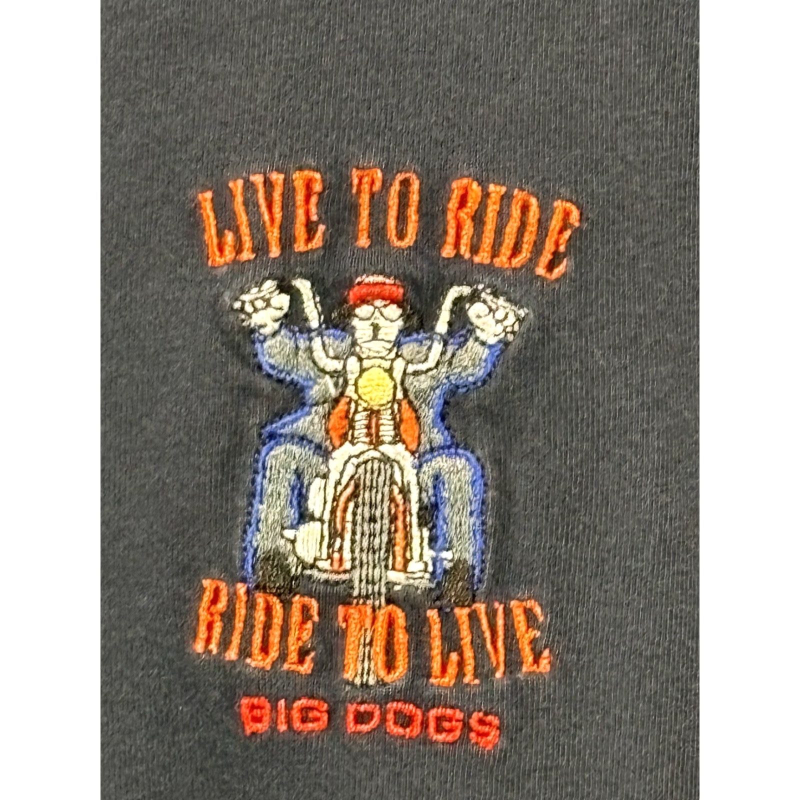 Big Dogs VINTAGE Big Dogs Henley Shirt 2XL Men Navy Blue Short Sleeve Motorcycle Live To Ride Mens T-Shirt Size US XXL / EU 58 / 5 - 4 Thumbnail