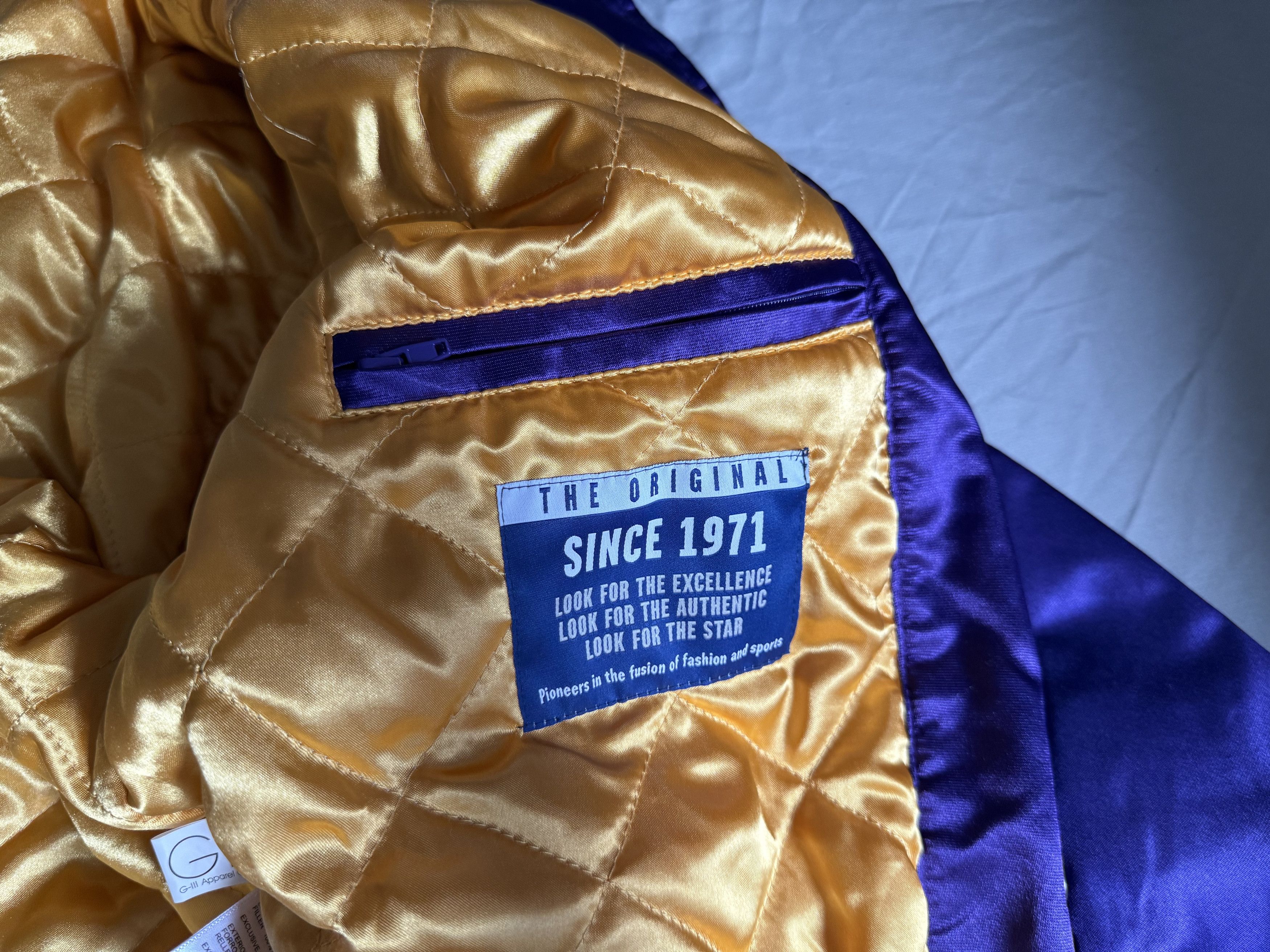 NBA × Starter Los Angeles Lakers Starter Satin Bomber Jacket Medium Size US M / EU 48-50 / 2 - 4 Thumbnail