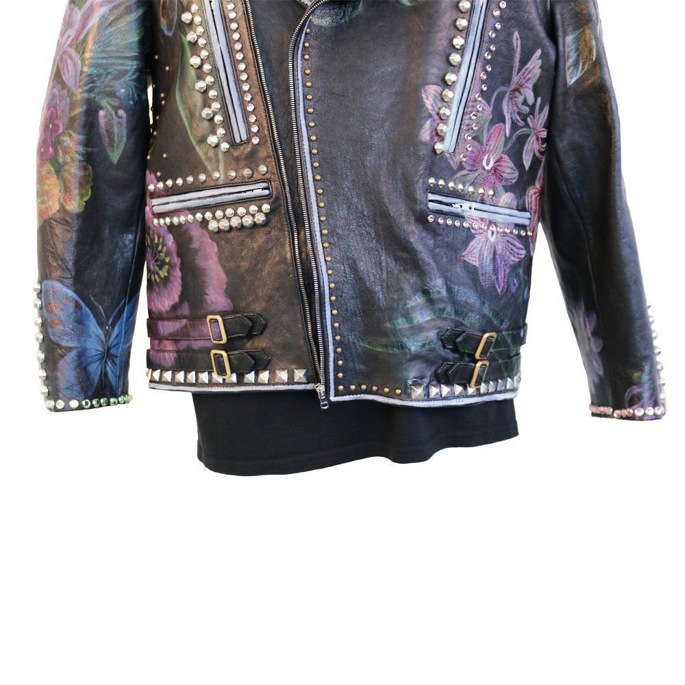 Gucci Gucci Studded Floral Lea Size US M / EU 48-50 / 2 - 6 Thumbnail
