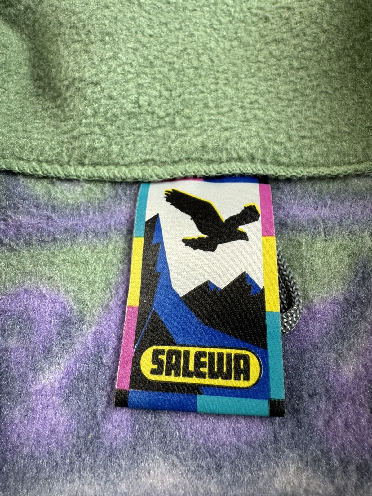SALEWA Salewa Hiking Green Men’s L Outdoor Retro Polyester Fleece Polarlite Zip Jacket Size US L / EU 52-54 / 3 - 10 Thumbnail