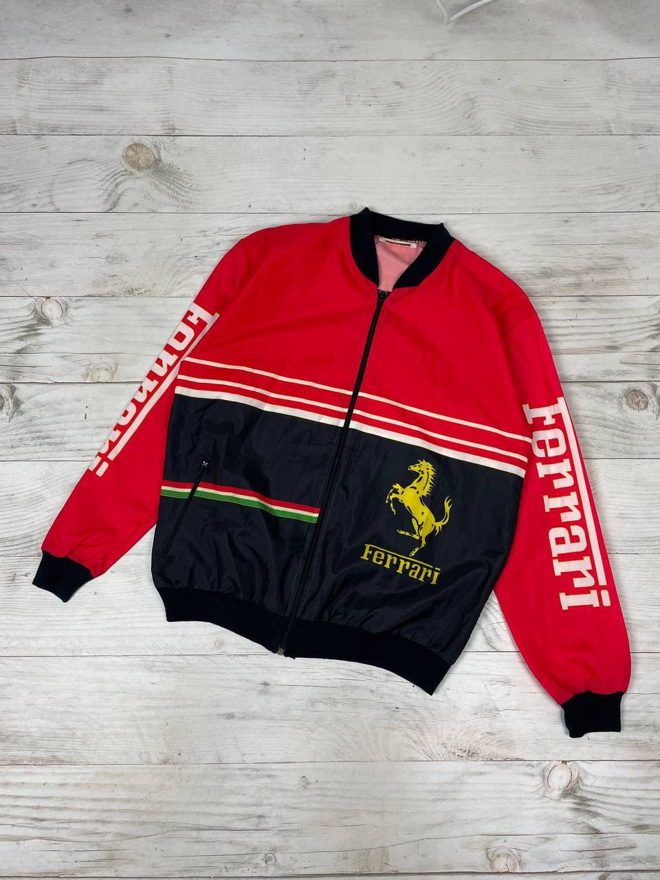 Ferrari × Racing × Vintage Vintage Ferrari Big Logo Racing Jacket 90s ...