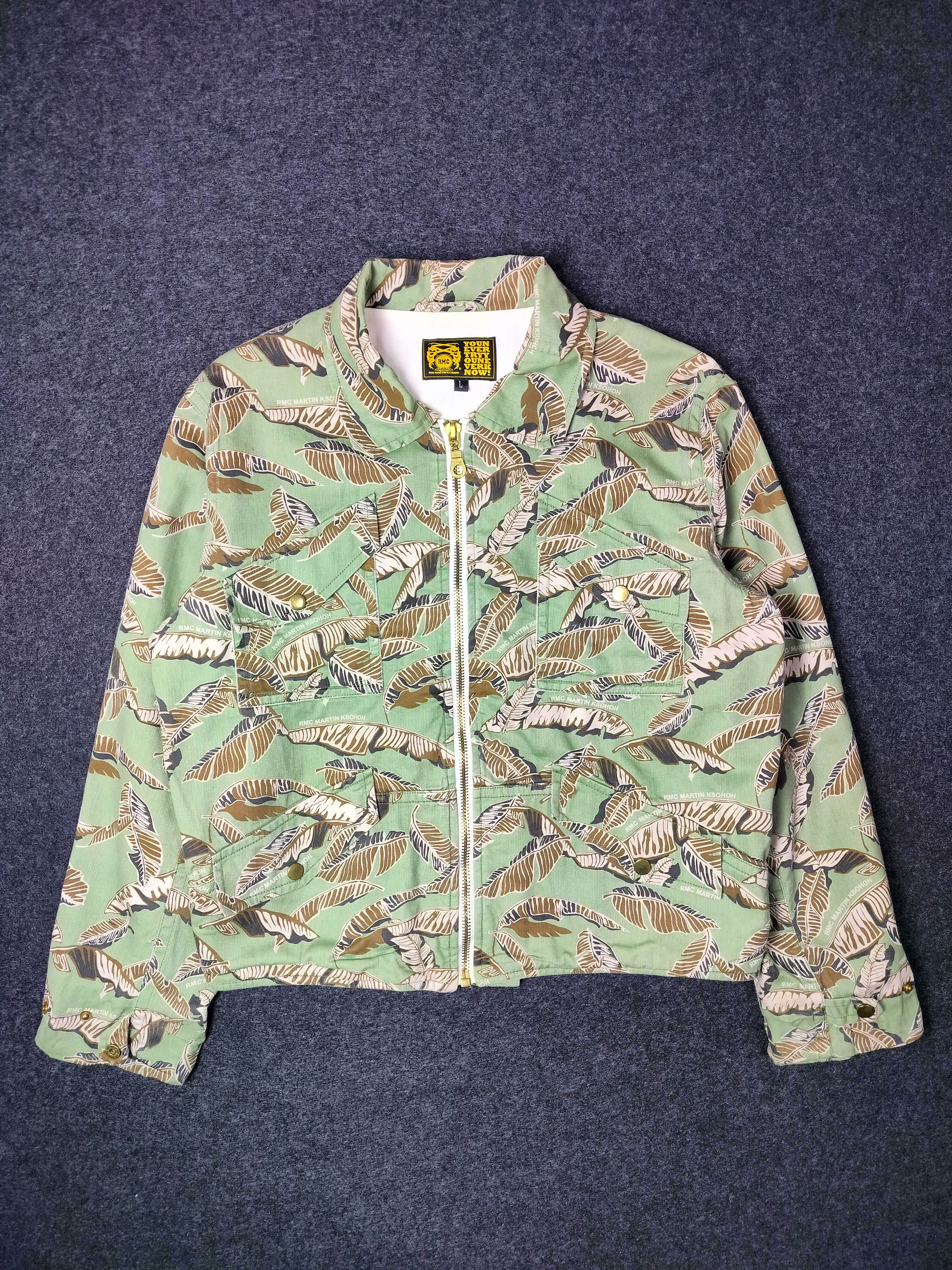 RMC Jeans RMC Mens Leaf Camo Cotton Jacket Size US L / EU 52-54 / 3 - 1 Thumbnail