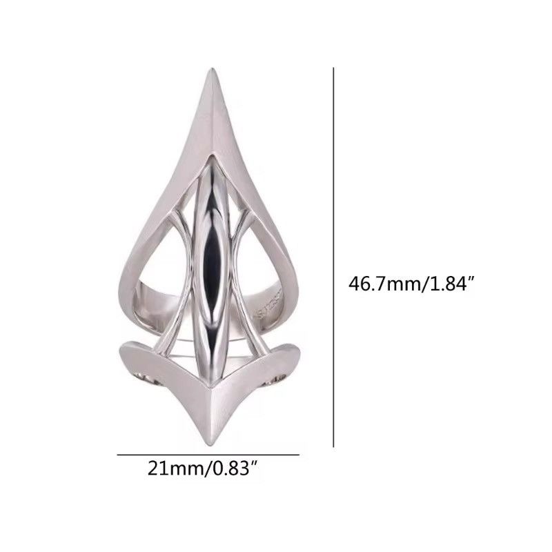 Jewelry Armor Retro Cyberpunk Ring Size ONE SIZE - 3 Thumbnail