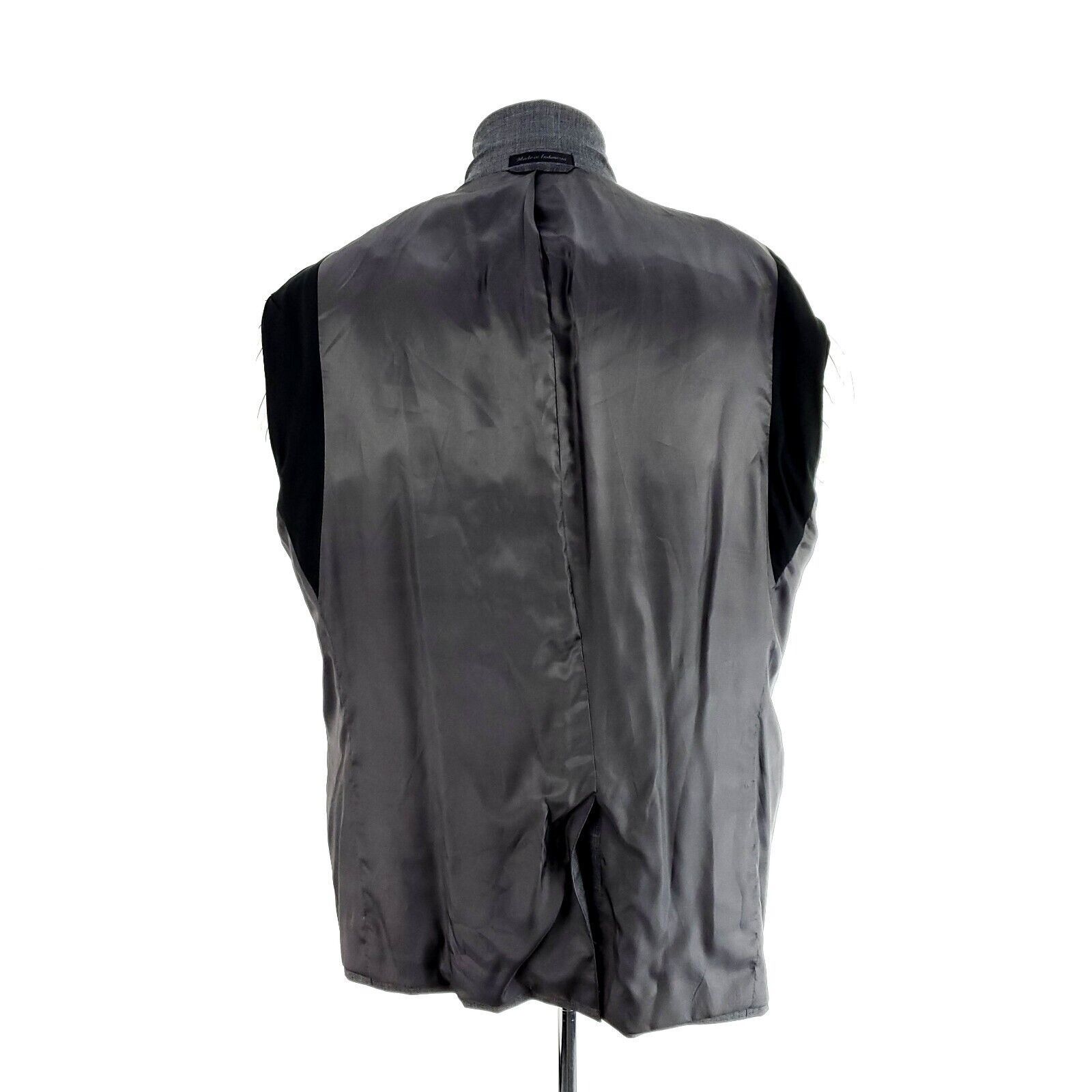 Lauren Ralph Lauren Lauren Ralph Lauren Wool 2 Button Blazer 46R Gray Sharkskin Size 46R - 10 Thumbnail