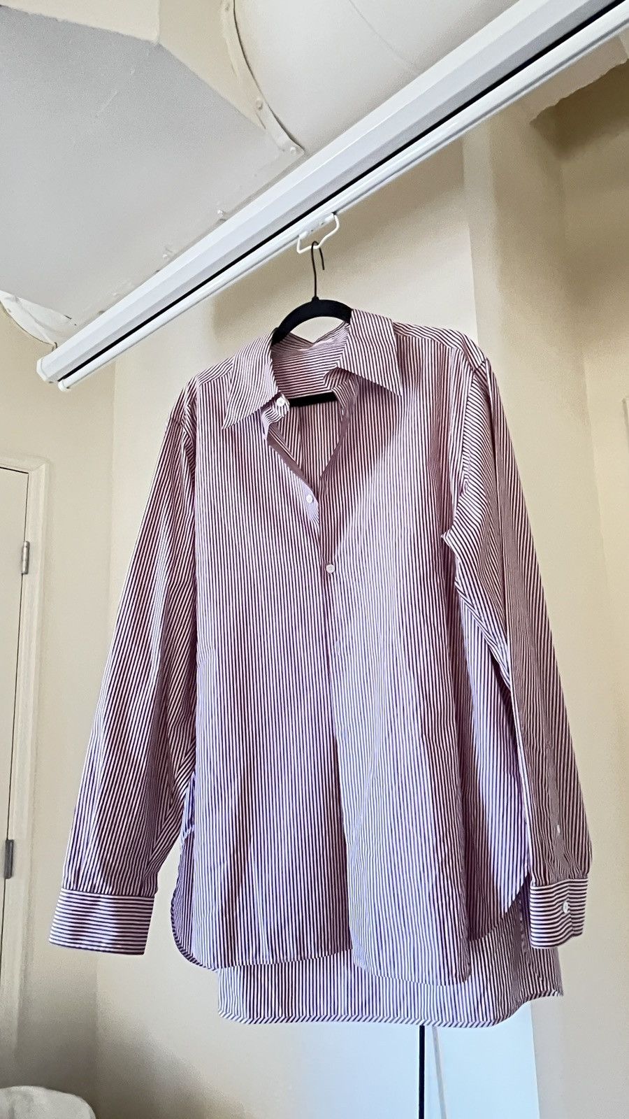 The Row The Row 'Kroner' striped long sleeve shirt Size US XL / EU 56 / 4 - 4 Thumbnail