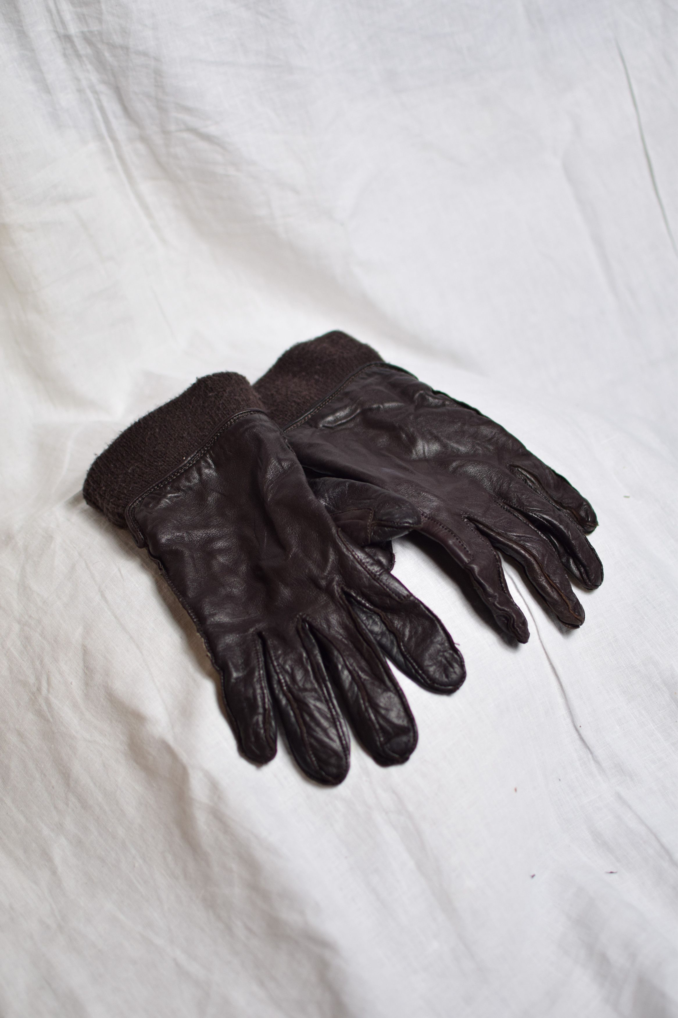 Yohji Yamamoto Y's for Men Leather Gloves - MB-W01-728 Size ONE SIZE - 2 Thumbnail