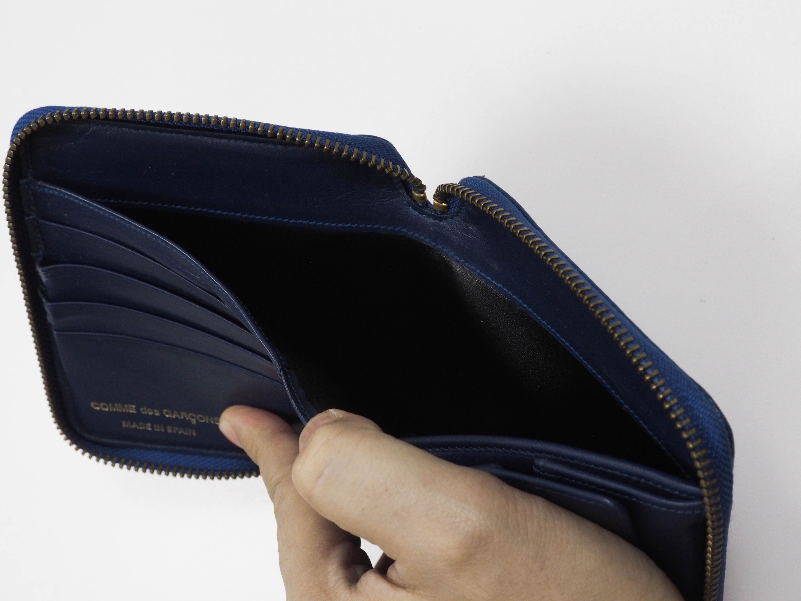 Comme des Garcons Comme des garçons blue leather wallet Size ONE SIZE - 11 Thumbnail