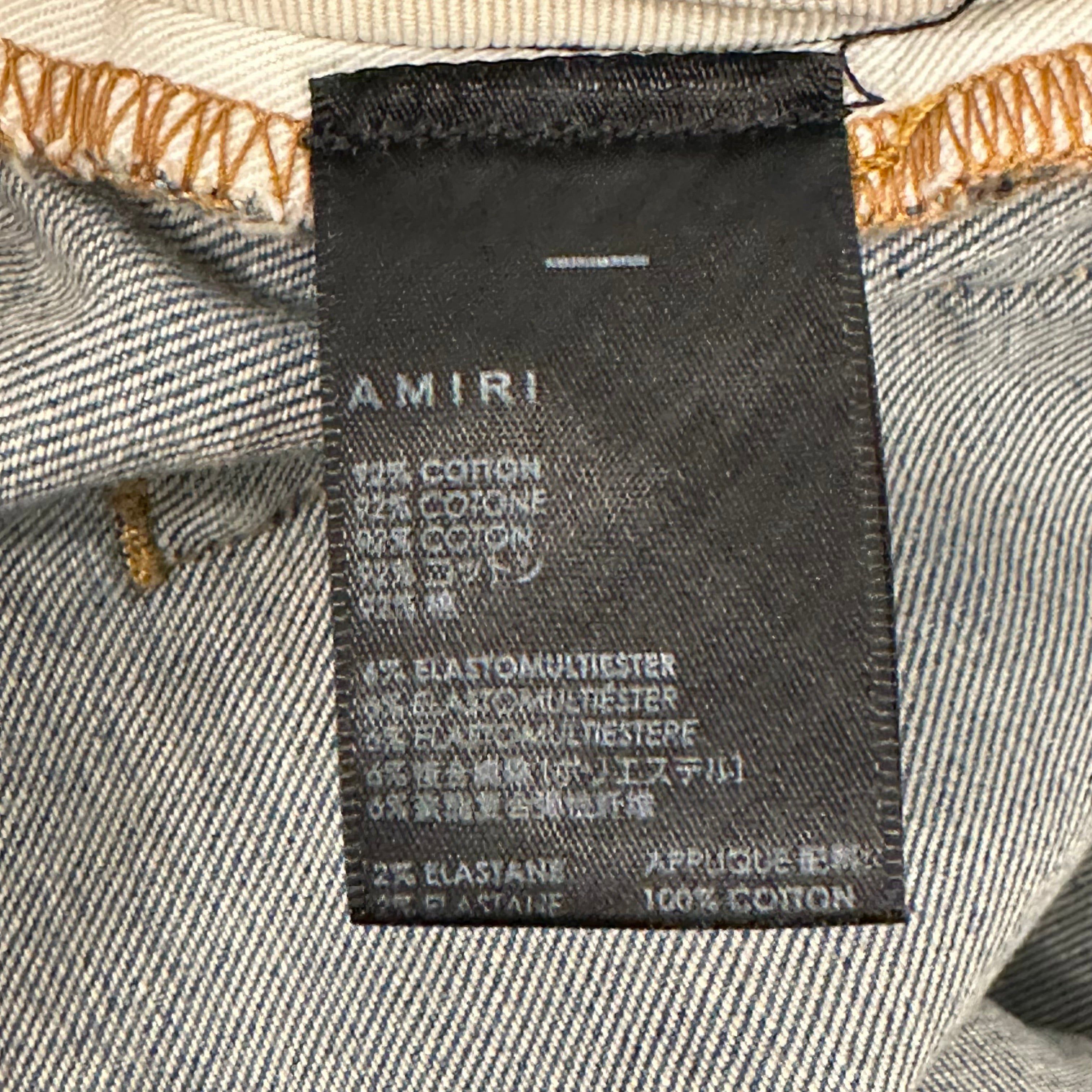 Amiri Amiri MX1 Plaid Flannel Blue Denim Jeans Sz 36 Size US 36 / EU 52 - 6 Thumbnail
