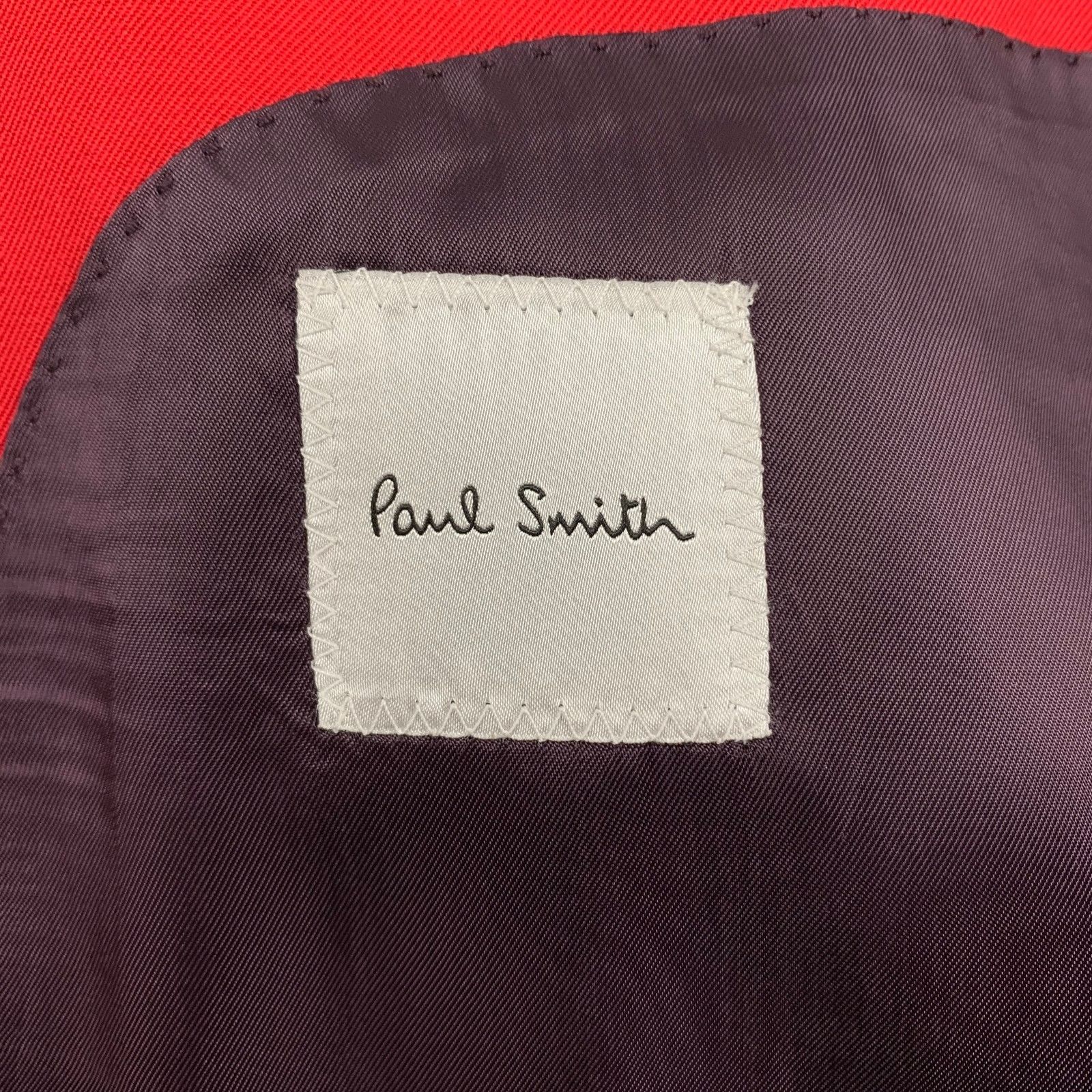 Paul Smith PAUL SMITH Size S Red Wool Polyamide Hidden Placket Coat Size US S / EU 44-46 / 1 - 5 Thumbnail