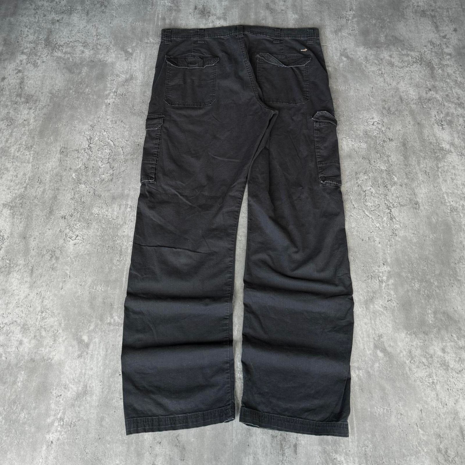 Carhartt × Vintage × Wrangler Vintage Y2K Carhartt Style Baggy Black Opium Cargo Pants Size US 38 / EU 54 - 2 Thumbnail