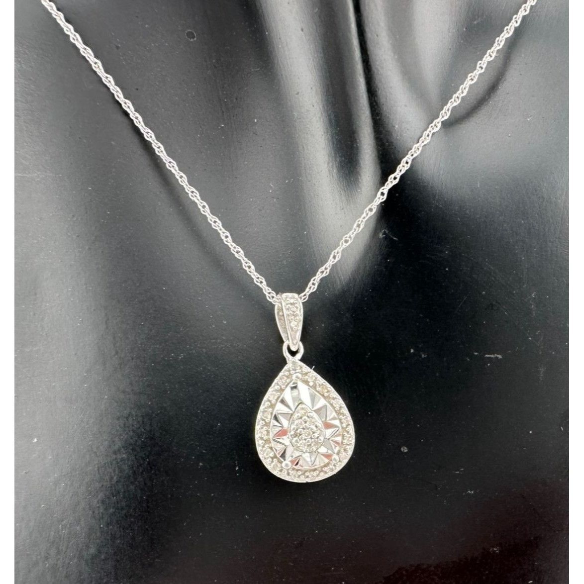 Other Pear Cut Natural Diamond Pendant Necklace Size ONE SIZE - 2 Thumbnail