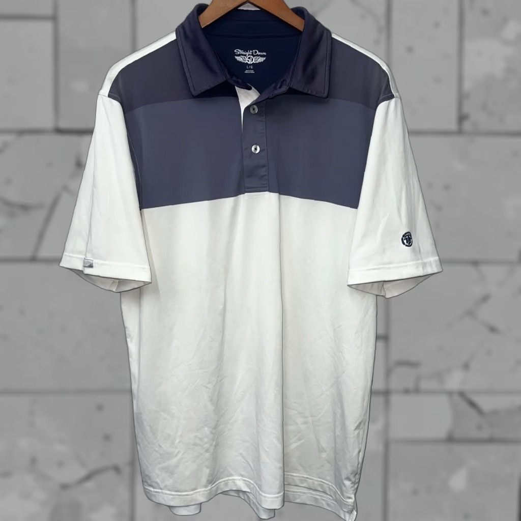Vintage Straight Down Polo Shirt Mens Size L White Size US L / EU 52-54 / 3 - 1 Thumbnail
