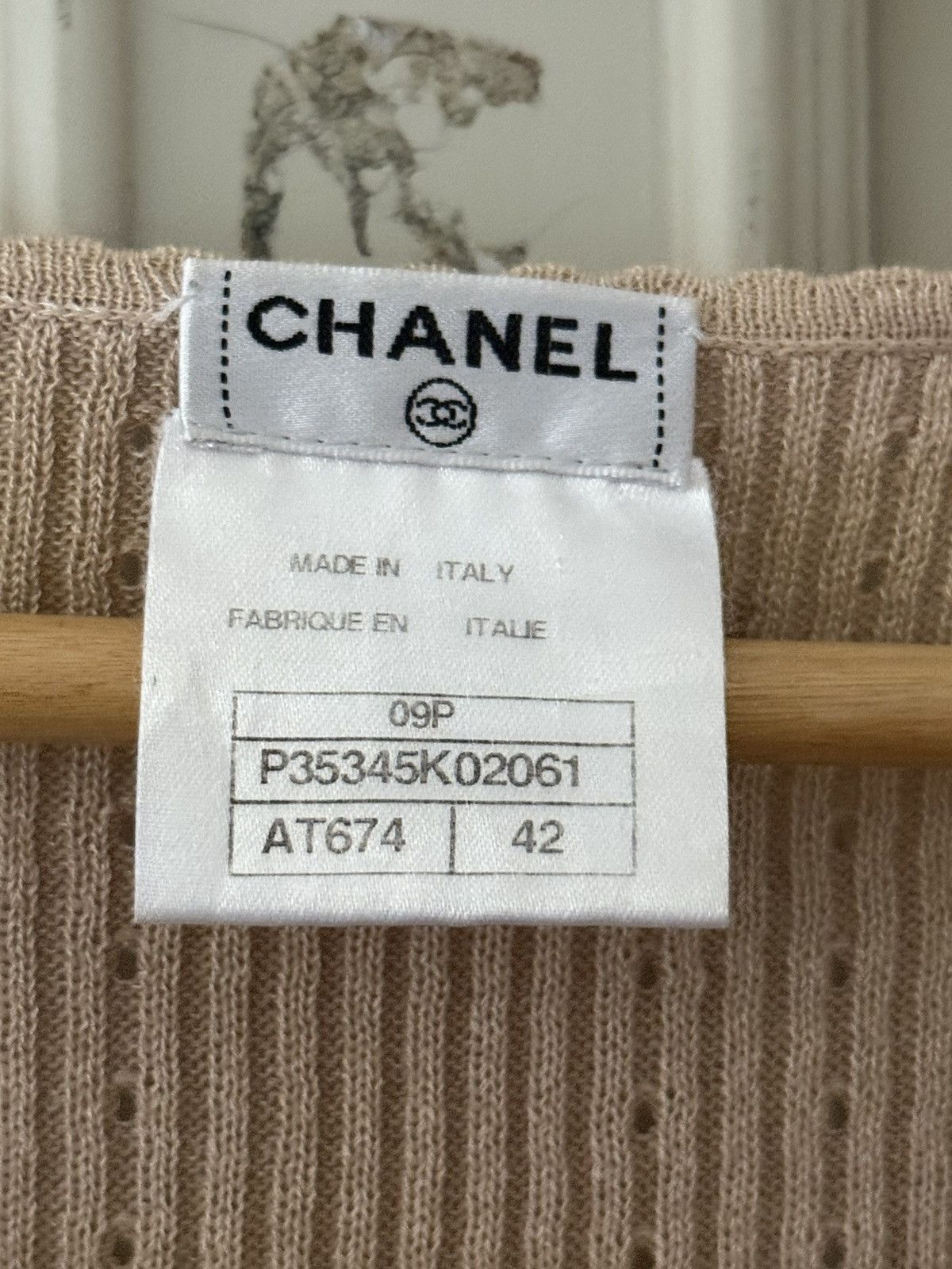 Chanel Chanel Ribbed Logo Top Size M / US 6-8 / IT 42-44 - 5 Thumbnail