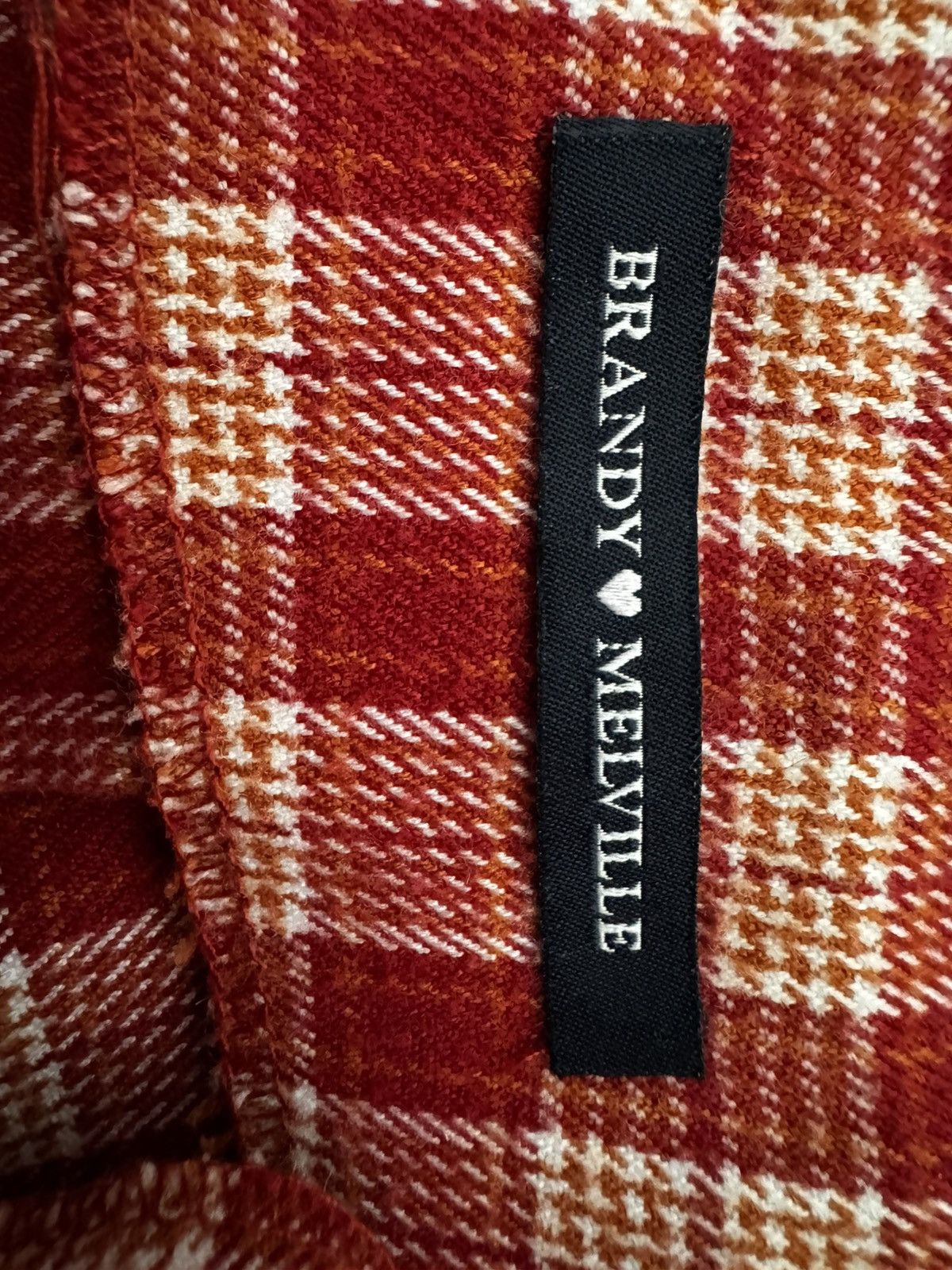 Brandy Melville Brandy Melville Mini skirt Red Plaid XS (size 0) 90’s Style Size 24" / US 00 / IT 34 - 3 Thumbnail