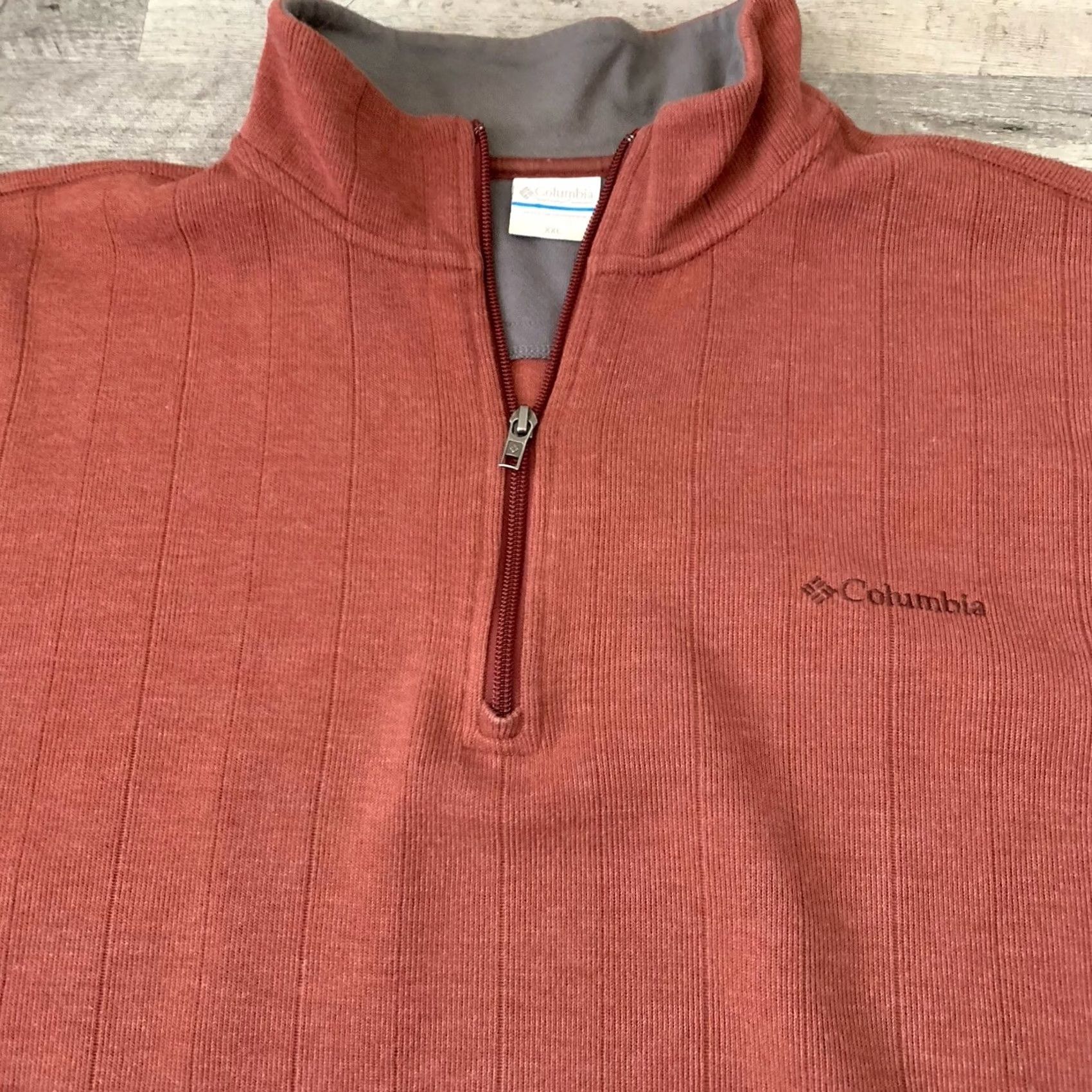 Rusty Columbia 1/4 Zip Pullover Sweater Mens Sz XXL Rust Mock Neck Fleece Long Sleeve Casual Outdoor Sports Hiking Walking Mens Size US XXL / EU 58 / 5 - 6 Thumbnail
