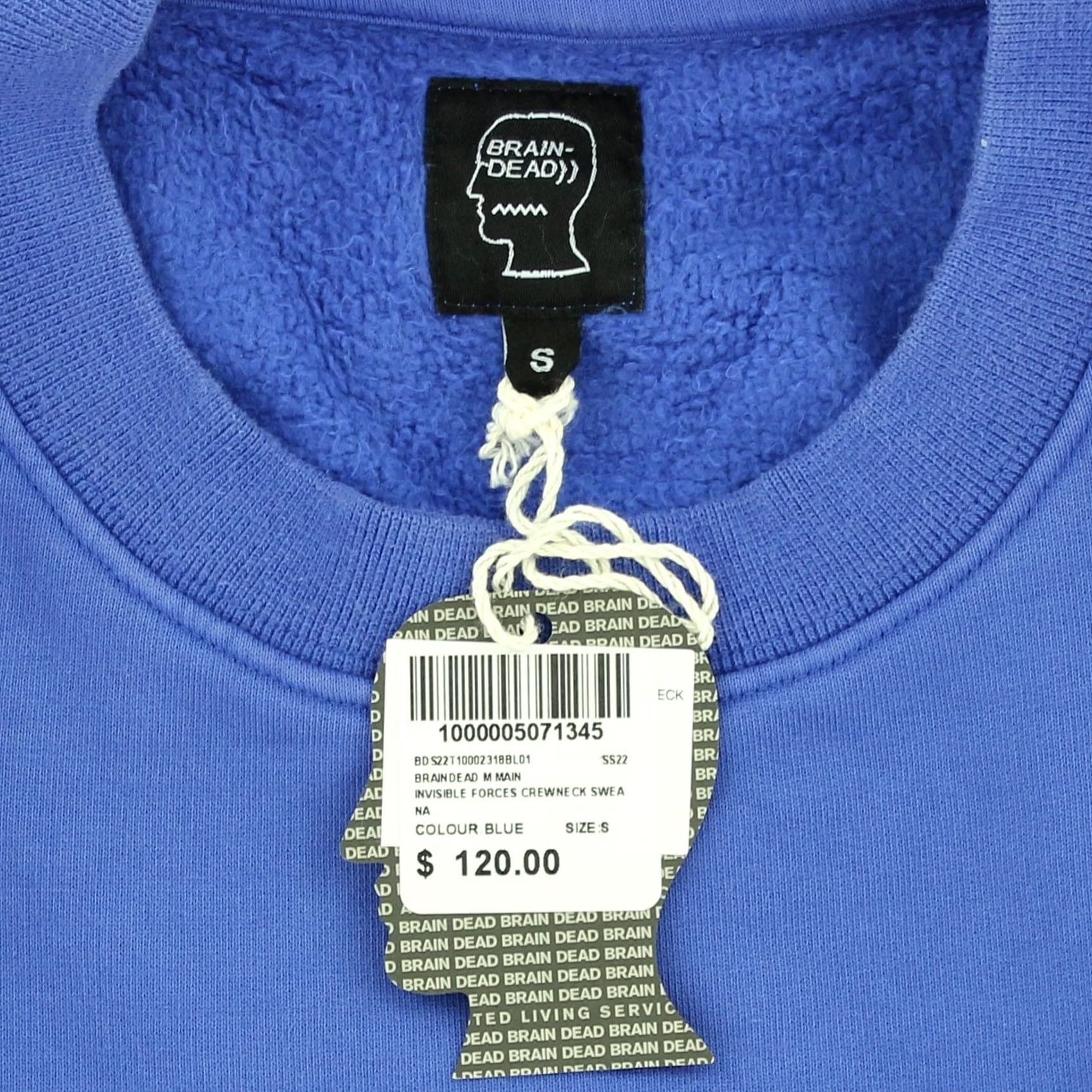 Brain Dead Brain Dead Sweatshirt Men Pullover Crewneck Fleece Embroidered Blue S Regular Size XS? Size US S / EU 44-46 / 1 - 4 Thumbnail