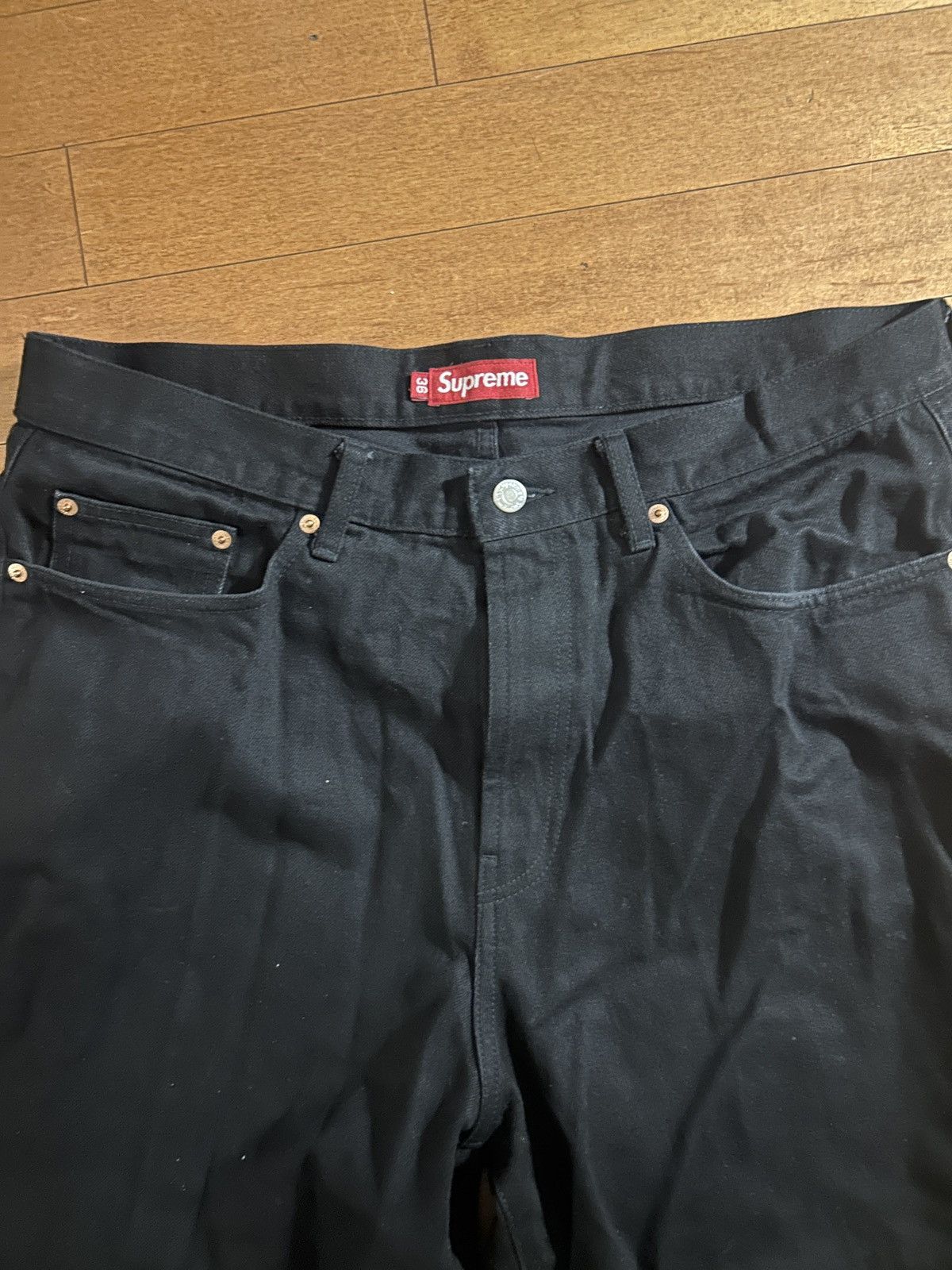 Supreme Black Supreme Selvedge Denim FW 24 Size US 36 / EU 52 - 3 Thumbnail