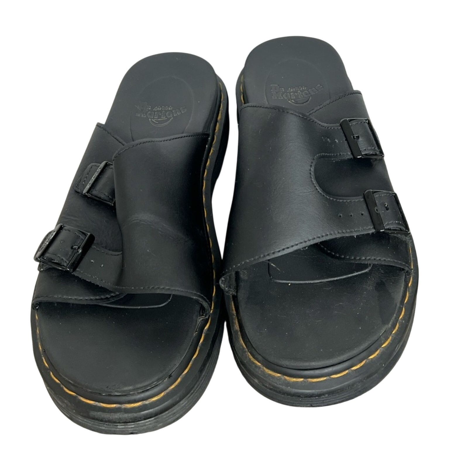Dr. Martens Dr. Martens Dax Slide Buckle Sandals Black Mens Size 13 Size US 13 / EU 46 - 5 Thumbnail