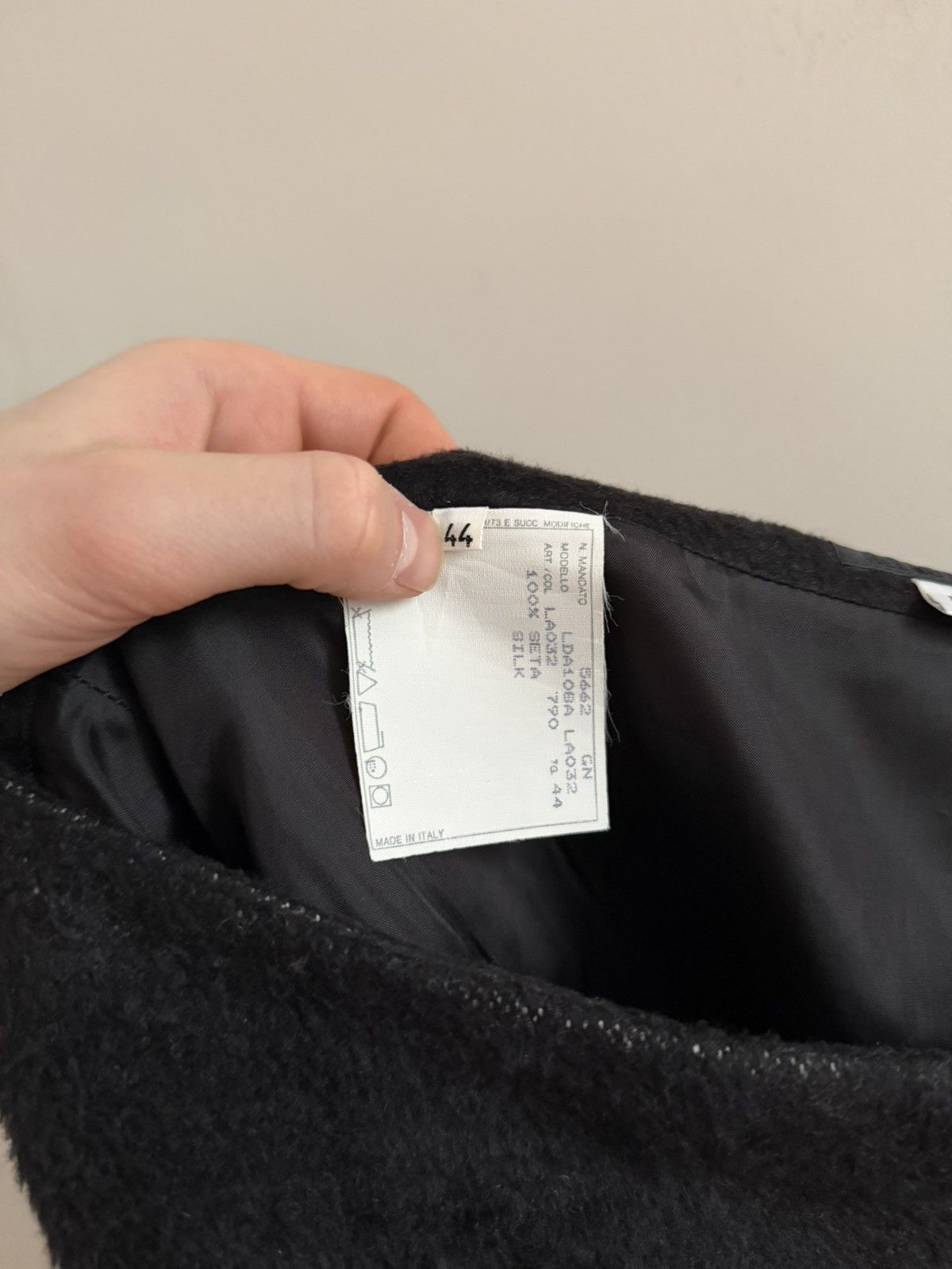 Helmut Lang Vintage 00’s Helmut Lang Archive Black Silk Skirt IT44 Size 30" / US 8 / IT 44 - 4 Thumbnail