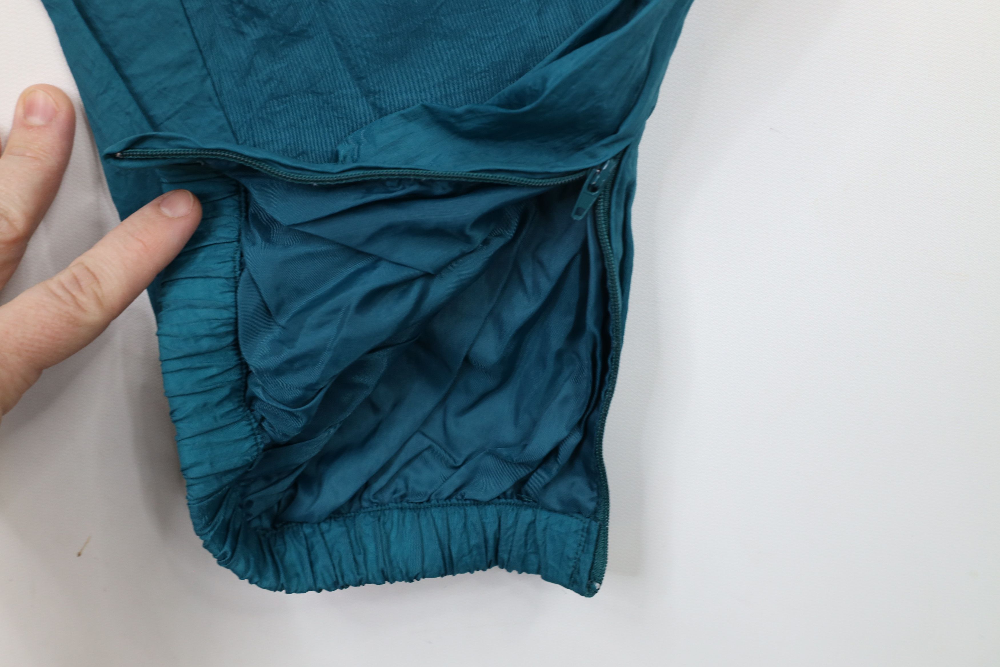 Vintage Vintage 90s Streetwear Lined Windbreaker Joggers Pants Teal Size US 36 / EU 52 - 5 Thumbnail