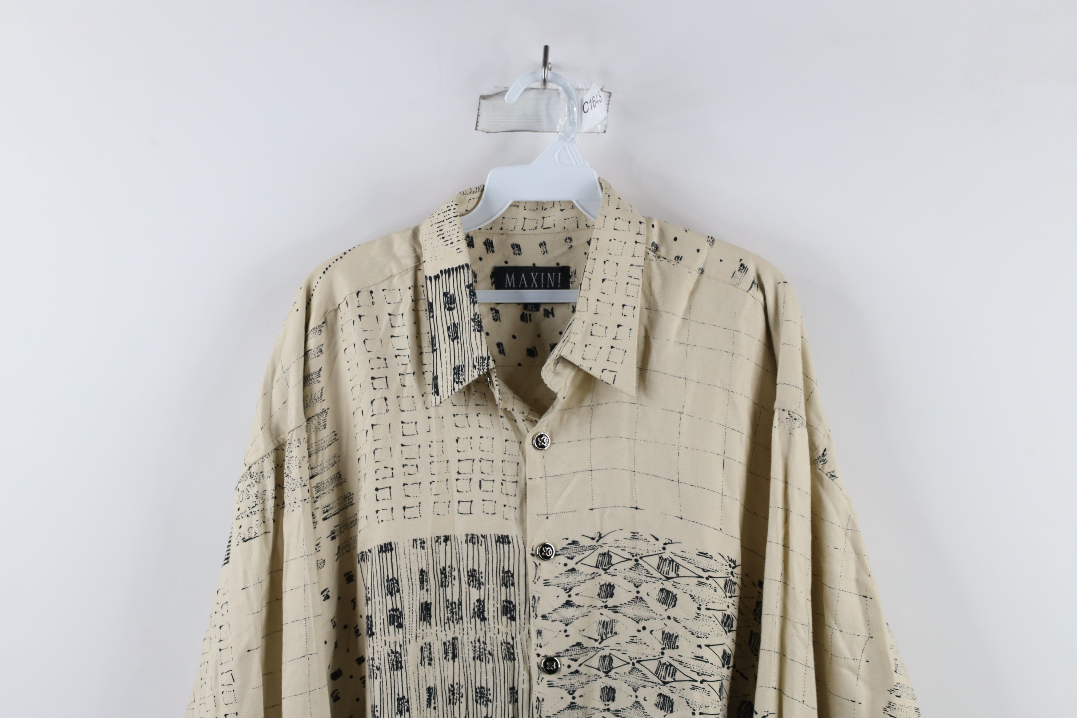 Vintage Vintage 90s Streetwear Baggy Fit Collared Button Shirt Size US XL / EU 56 / 4 - 2 Thumbnail