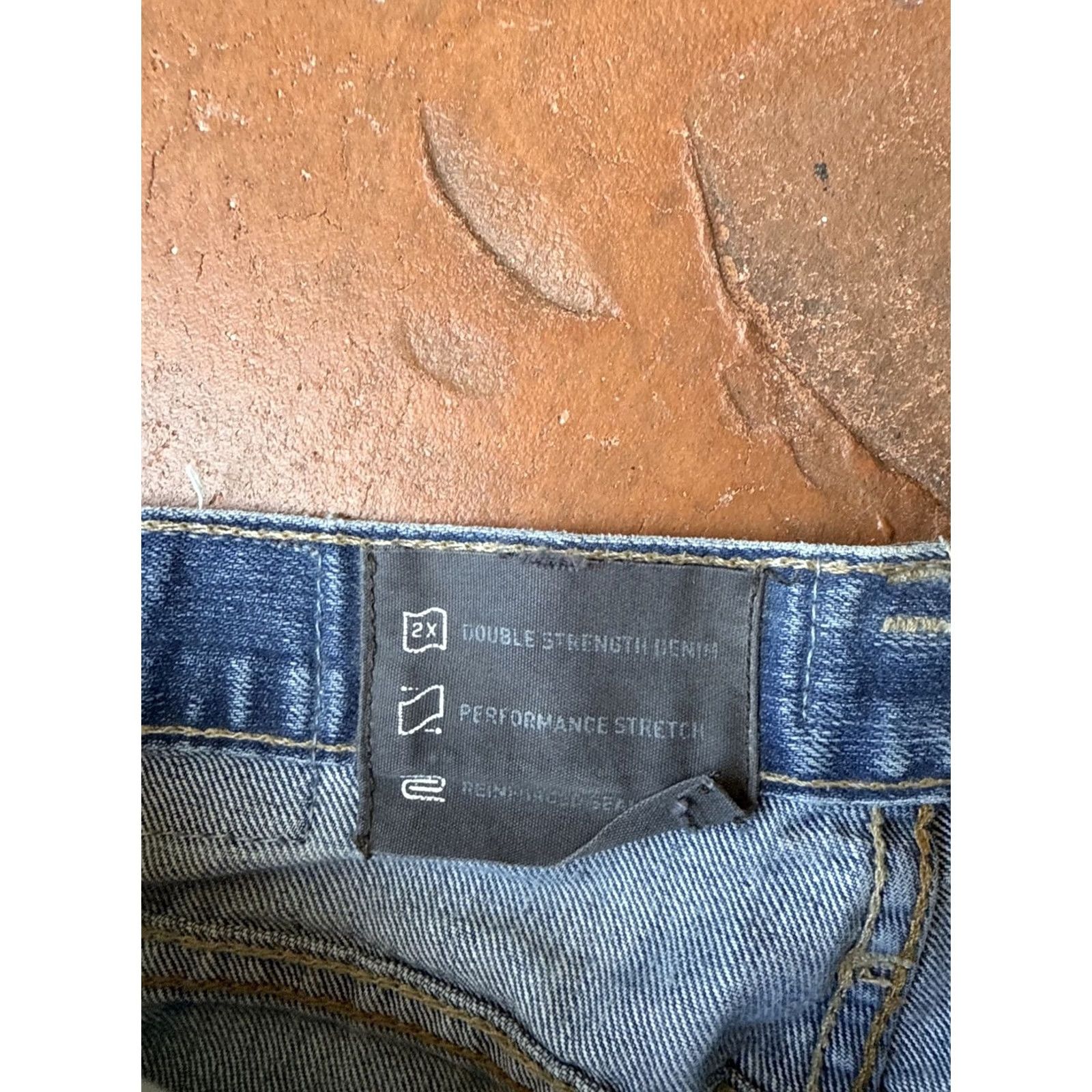 Ariat Ariat Relentless Jeans Mens 29x34 Blue Original Fit Straight Pants Denim 5-Pocket Logo Stretch Regular Waist Medium Wash Size US 29 - 3 Thumbnail