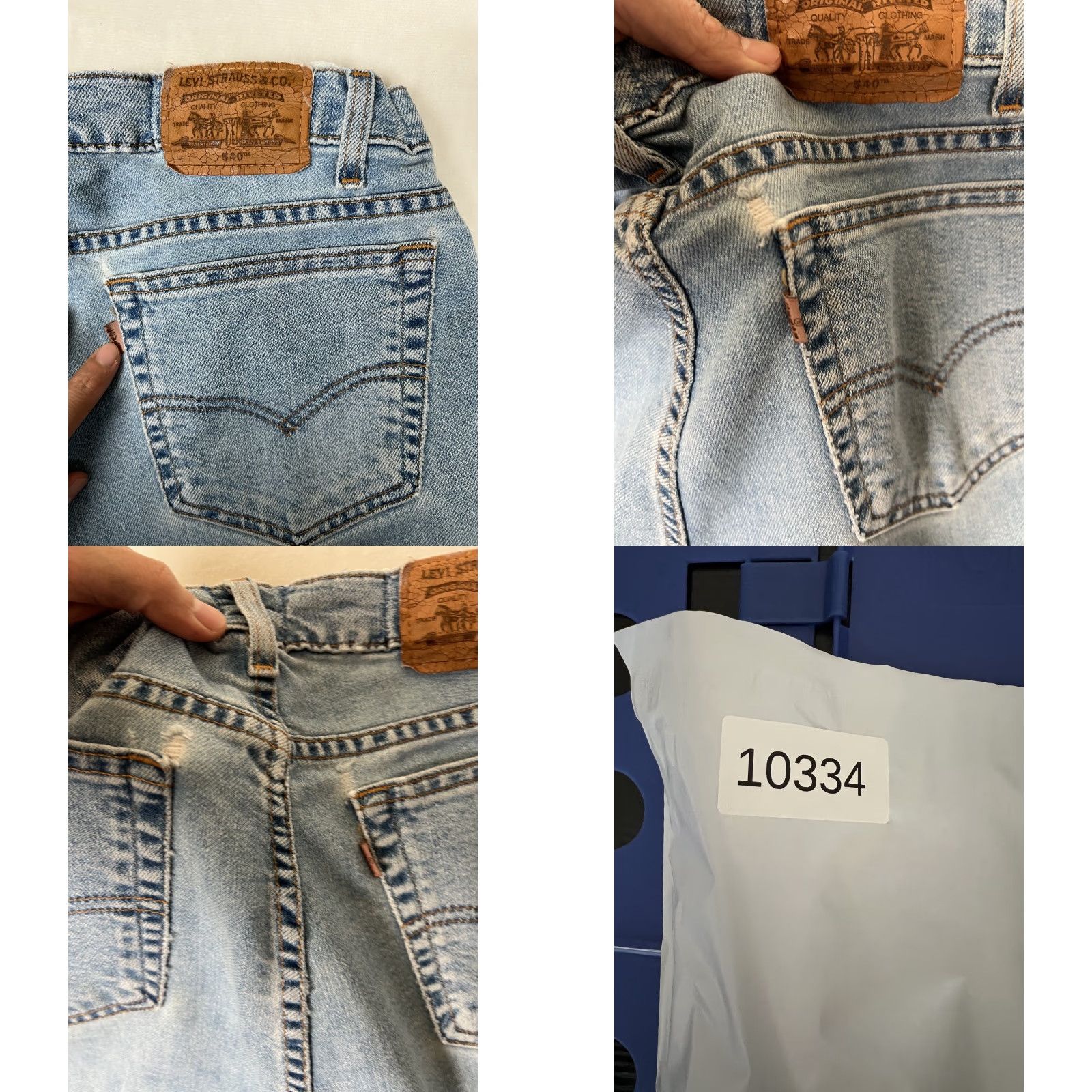 Levi's VINTAGE Levi’s 540 Orange Tab Relaxed Denim Jeans 32x31 Men Regular Blue Cotton 5-Pocket Design Size US 32 / EU 48 - 10 Thumbnail
