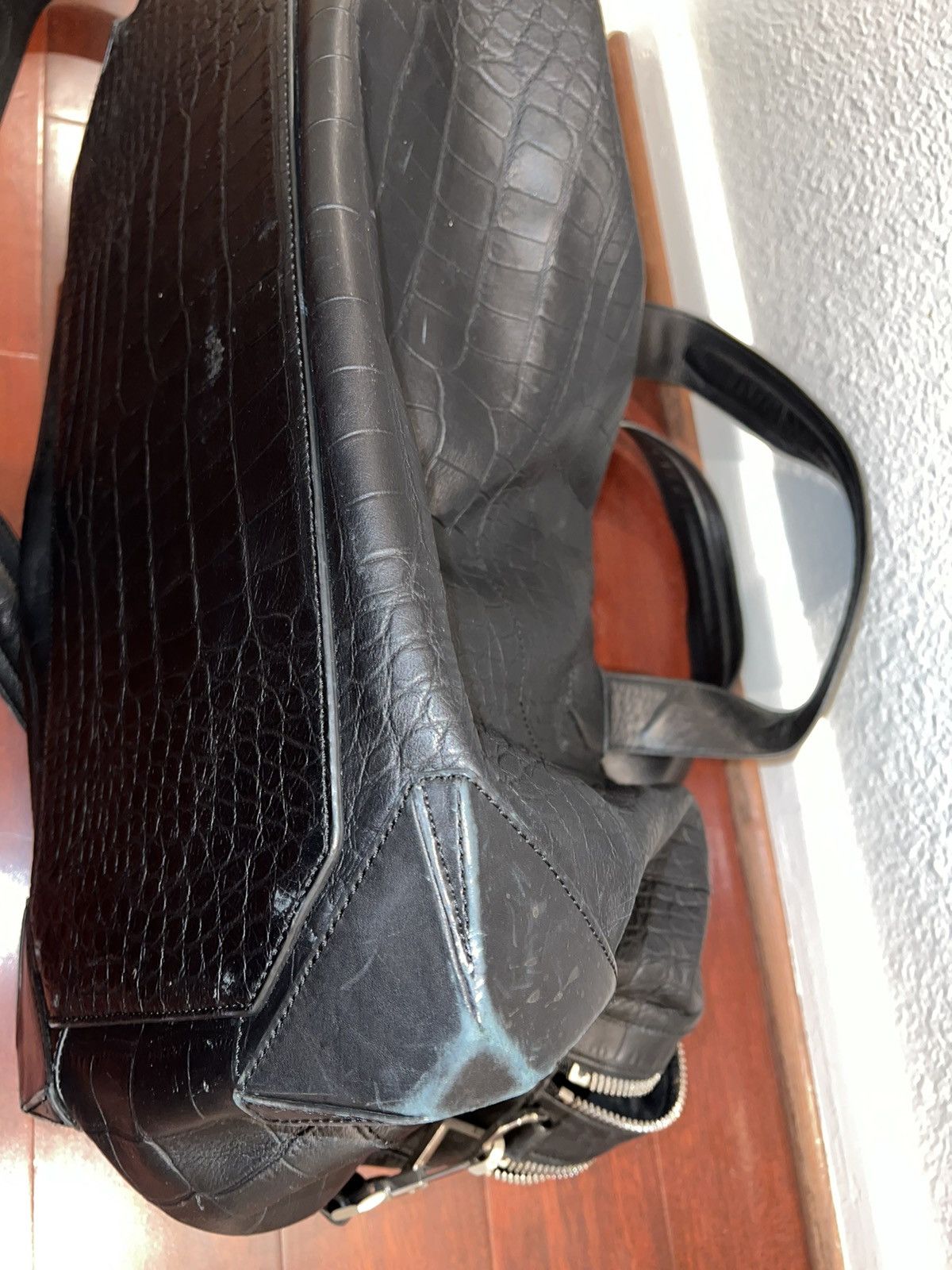 Alexander Wang Croc Embossed Leather Duffle Bag Size ONE SIZE - 13 Thumbnail