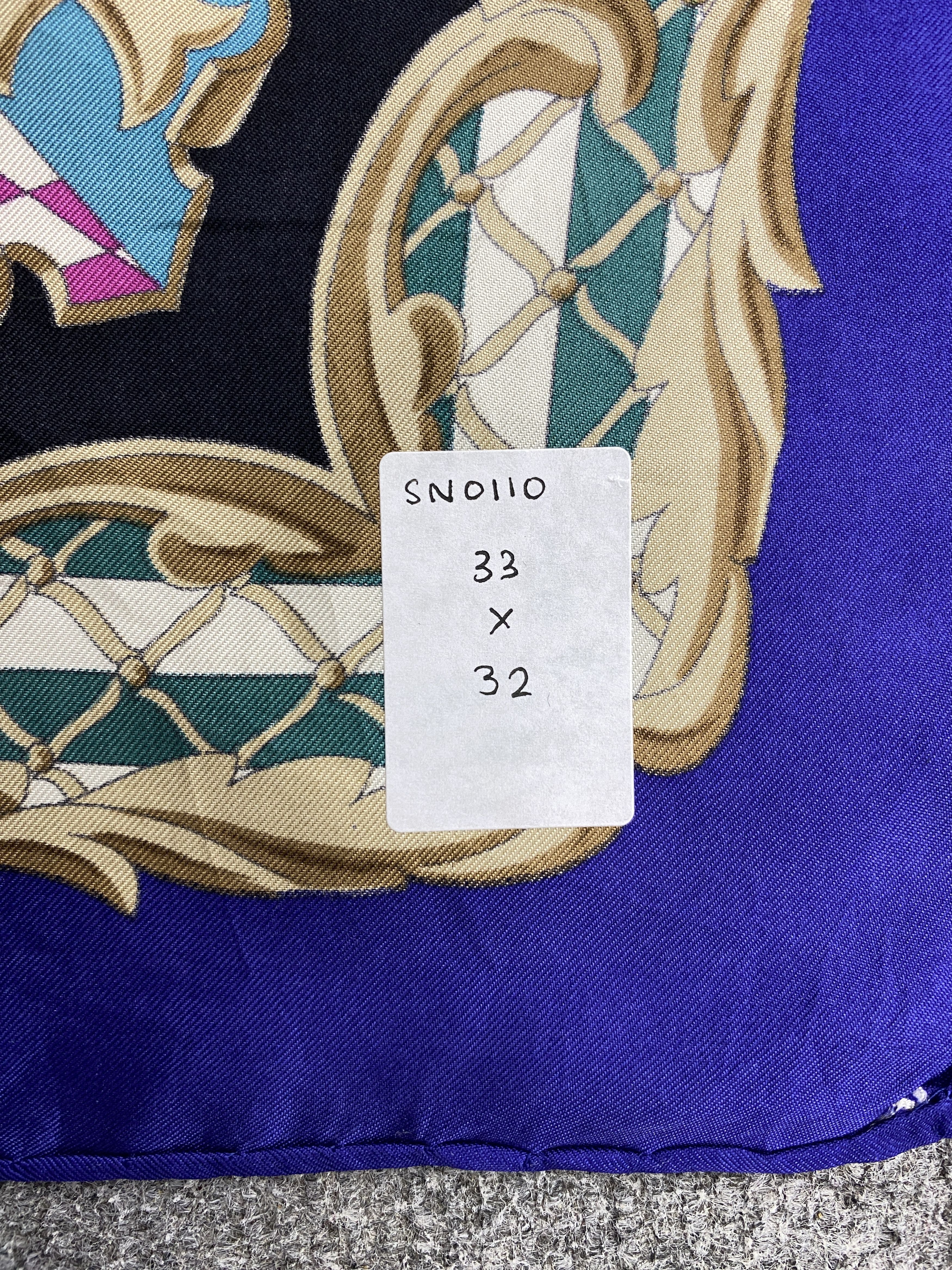 Japanese Brand Vintage St. Armin Club Silk Scarf SN0110 Size ONE SIZE - 6 Thumbnail