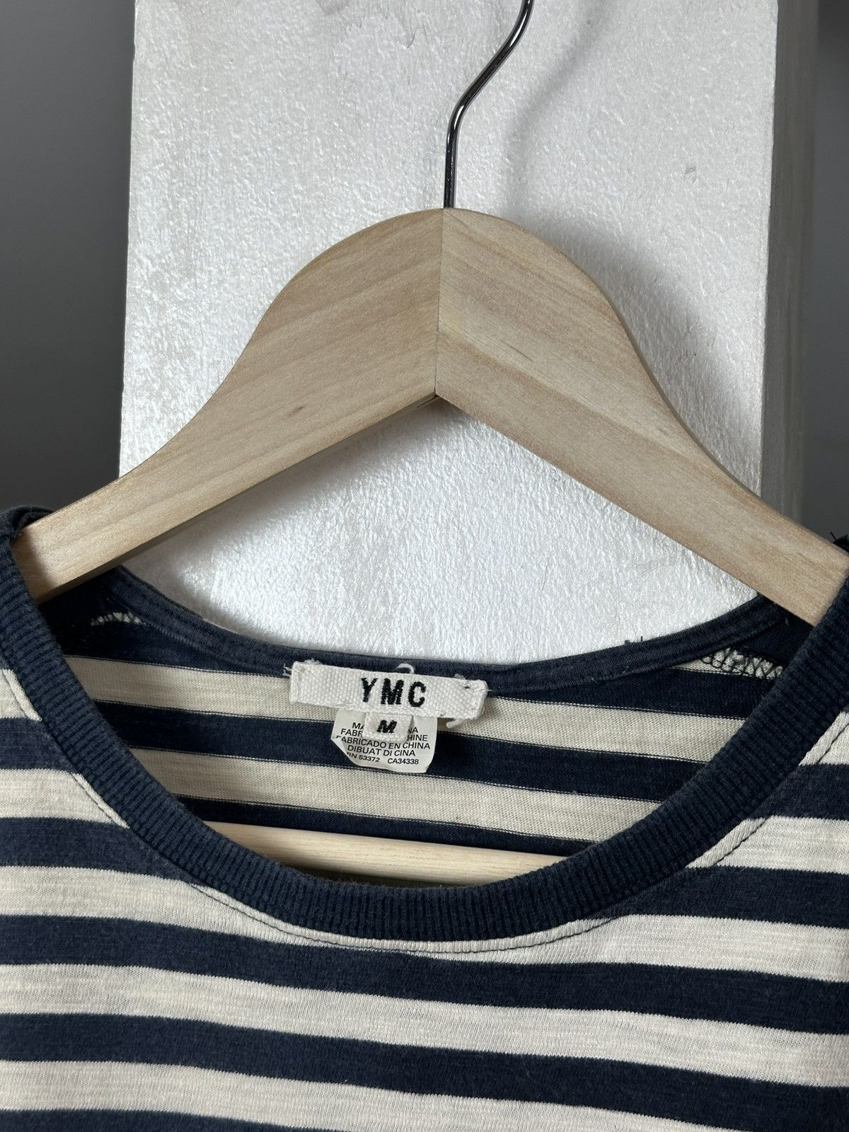YMC YMC Striped Shirt Tee Blue Size US M / EU 48-50 / 2 - 5 Thumbnail