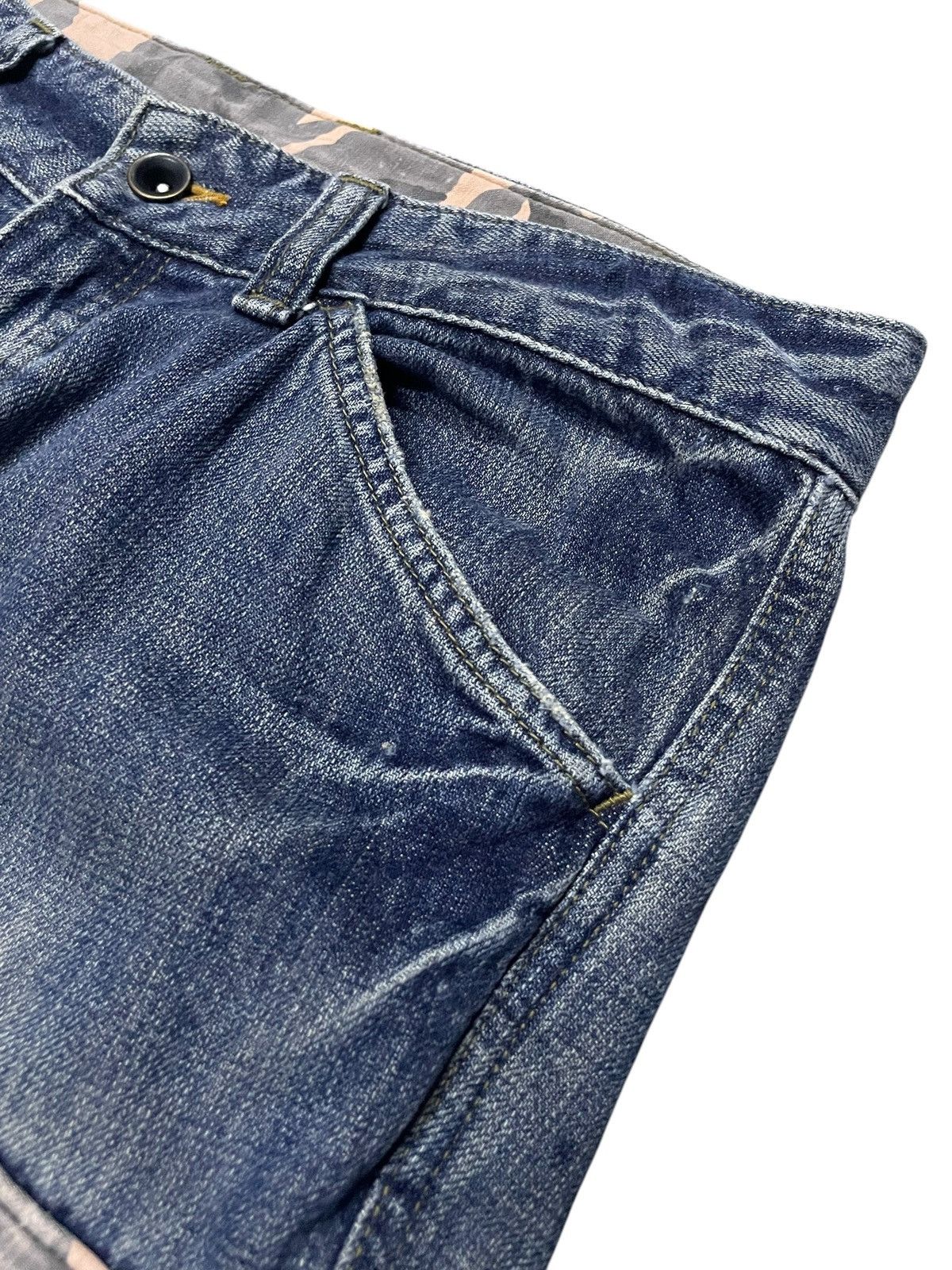 Hysteric Glamour ETBOITE Japan Cargo Flare Surplus Denim Jeans Size US 30 / EU 46 - 11 Thumbnail