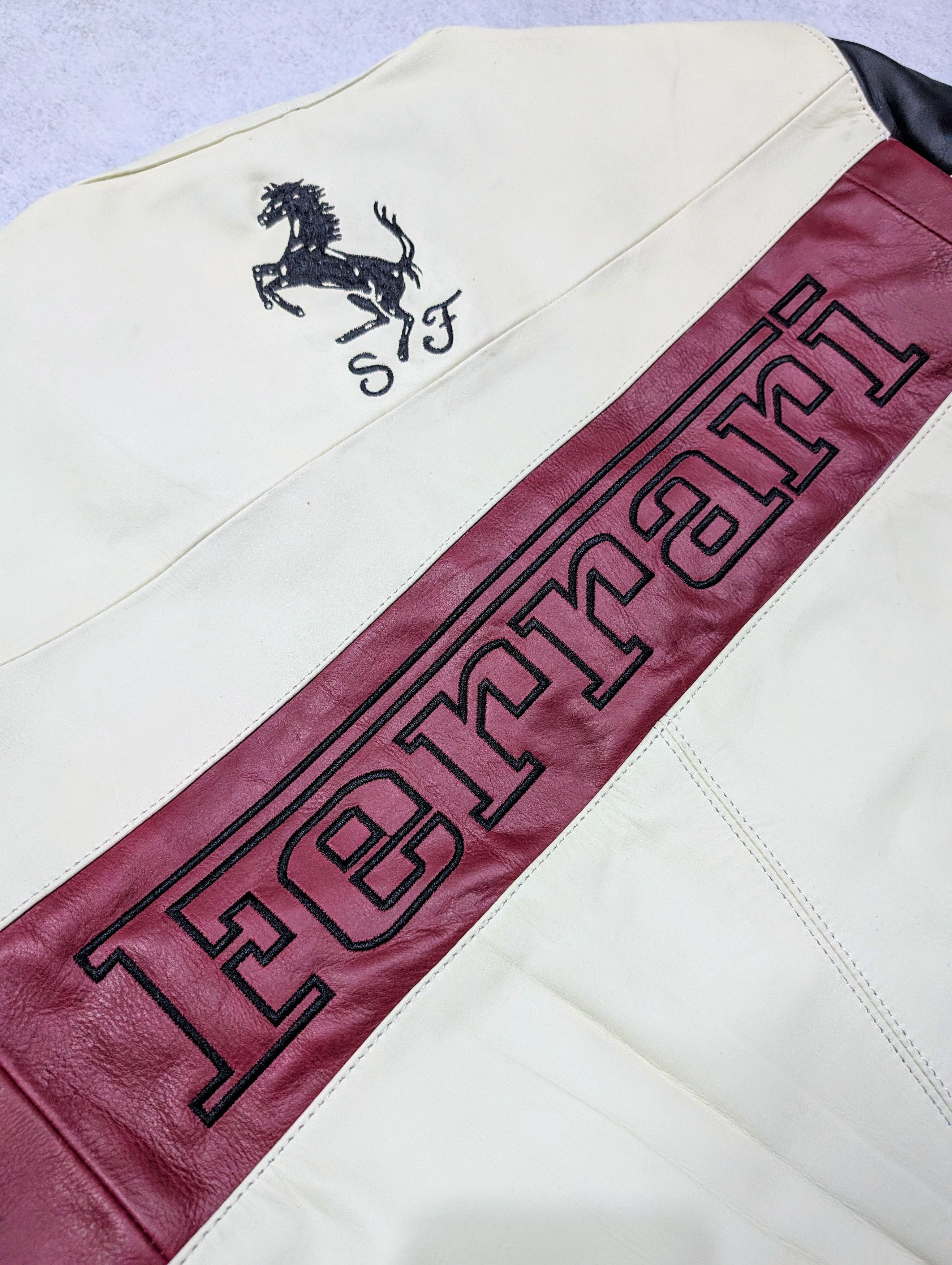 Formula 1 🔥 Ferrari 💥 Formula 1 World Championship Leather Jacket F1 Size US XL / EU 56 / 4 - 9 Thumbnail