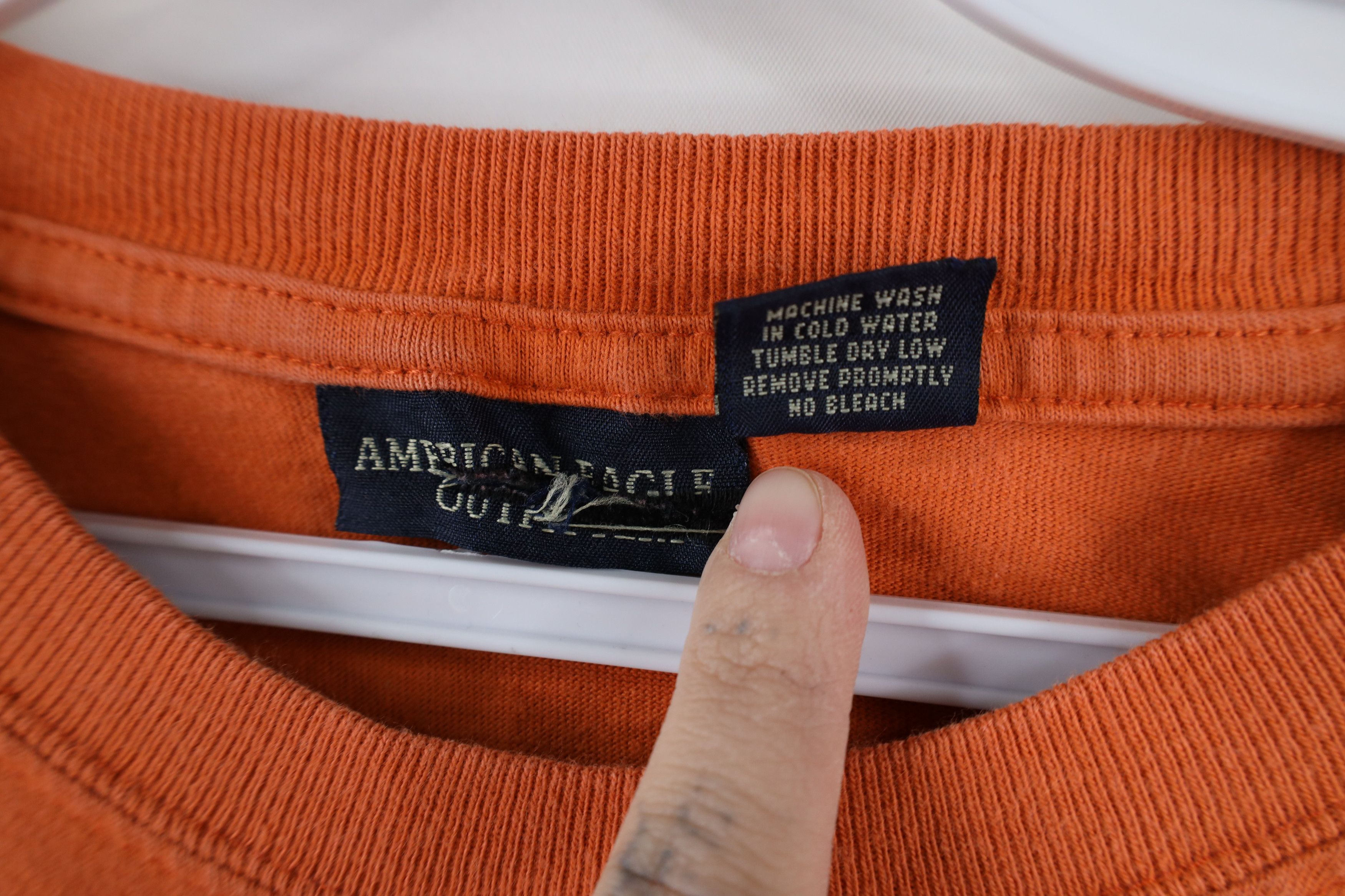 American Eagle Outfitters × Vintage Vintage 90s American Eagle Outfitters Spell T-Shirt Orange Size US L / EU 52-54 / 3 - 8 Thumbnail