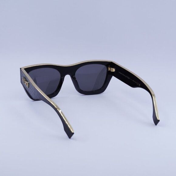Fendi 🕶️ New Fendi FE40126I 01A Sunglasses - Shiny Black Frame Size ONE SIZE - 8 Thumbnail