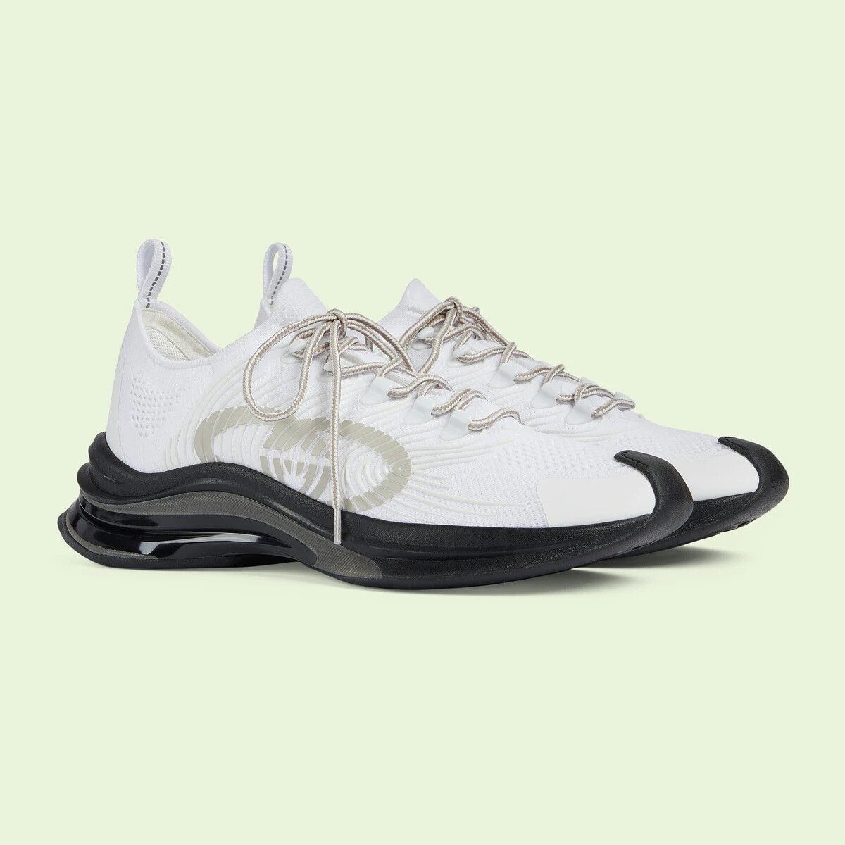 Gucci o1s1wg110125 Run Low-Top Sneakers in White Size US 6.5 / EU 39-40 - 2 Thumbnail
