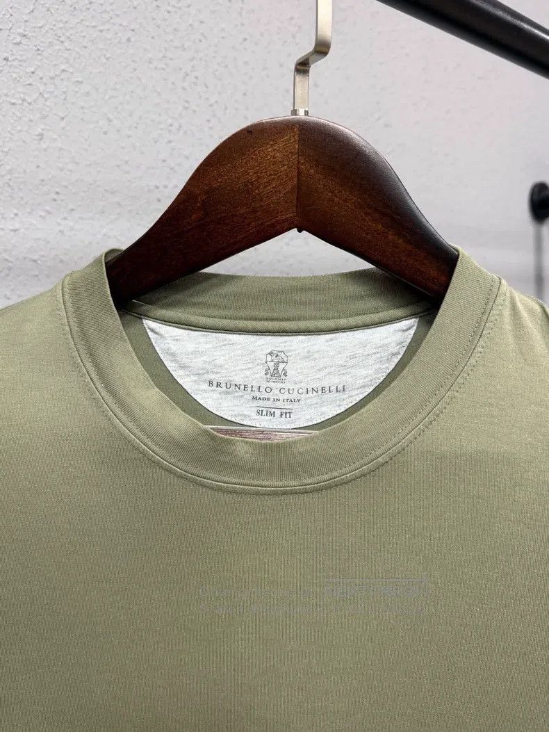 Brunello Cucinelli Brunello Cucinelli Green Double Layered Short Sleeve Size XS / US 0-2 / IT 36-38 - 3 Thumbnail