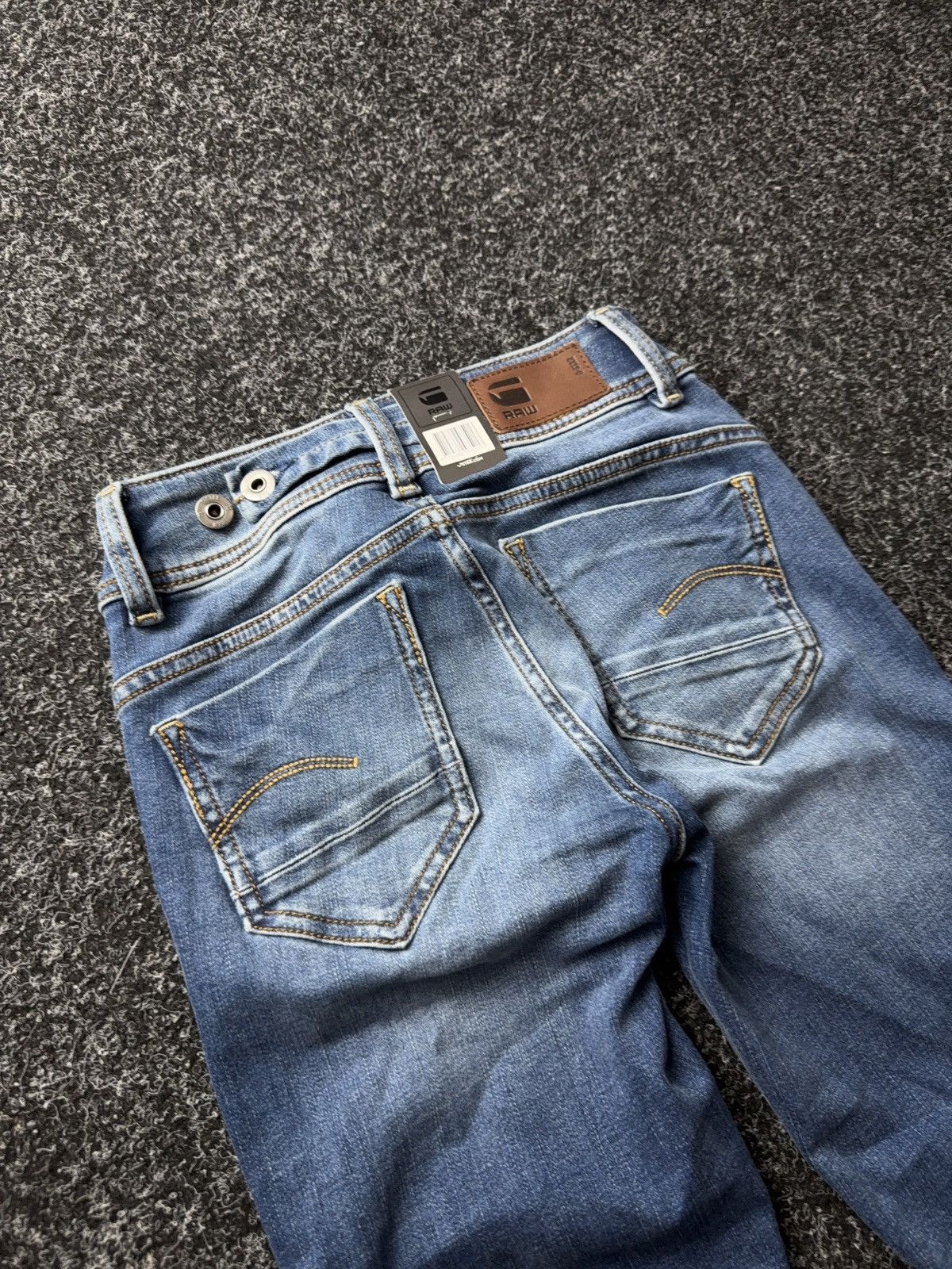 G-Star NWT 00s G-Star RAW Midge Mid Straight Jeans Blue W23 Y2K Size 23" - 15 Thumbnail