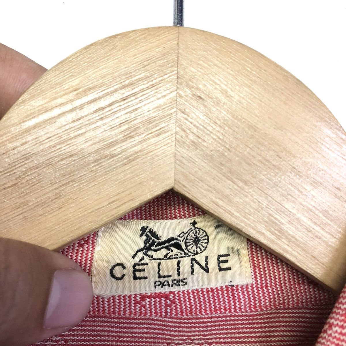 Celine Vintage CELINE Paris Monogram Retro Design Polo Shirt Size US S / EU 44-46 / 1 - 13 Thumbnail