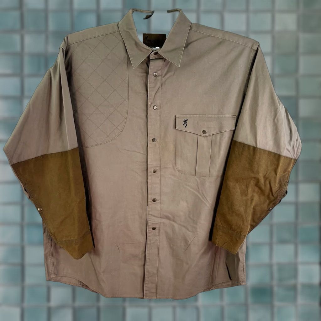 Vintage Browning Shooting Shirt Mens XL Button-Up Size US XL / EU 56 / 4 - 1 Thumbnail